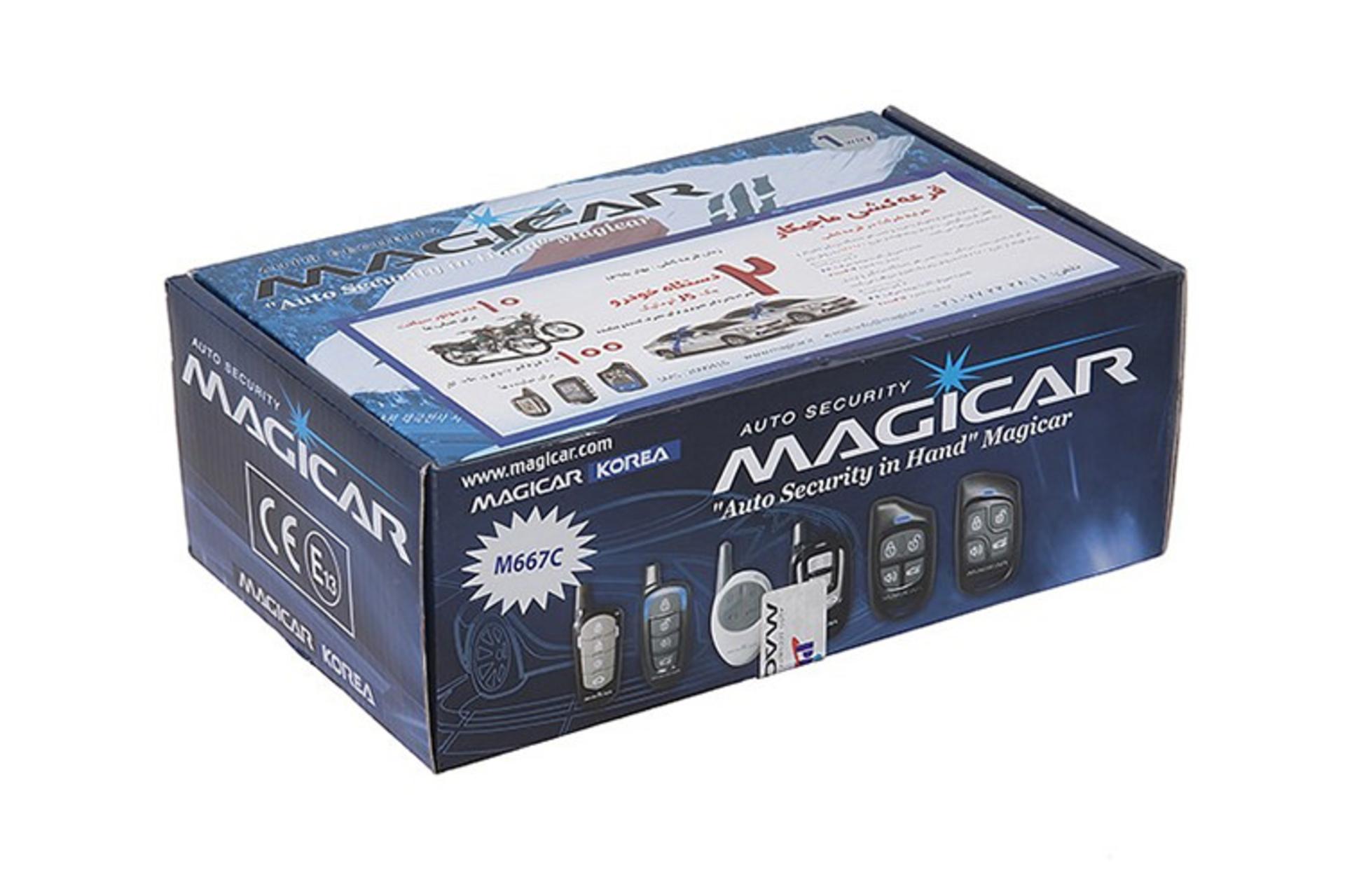 دزدگیر خودرو ماجیکار Magicar M667C نمای جعبه و بسته بندی