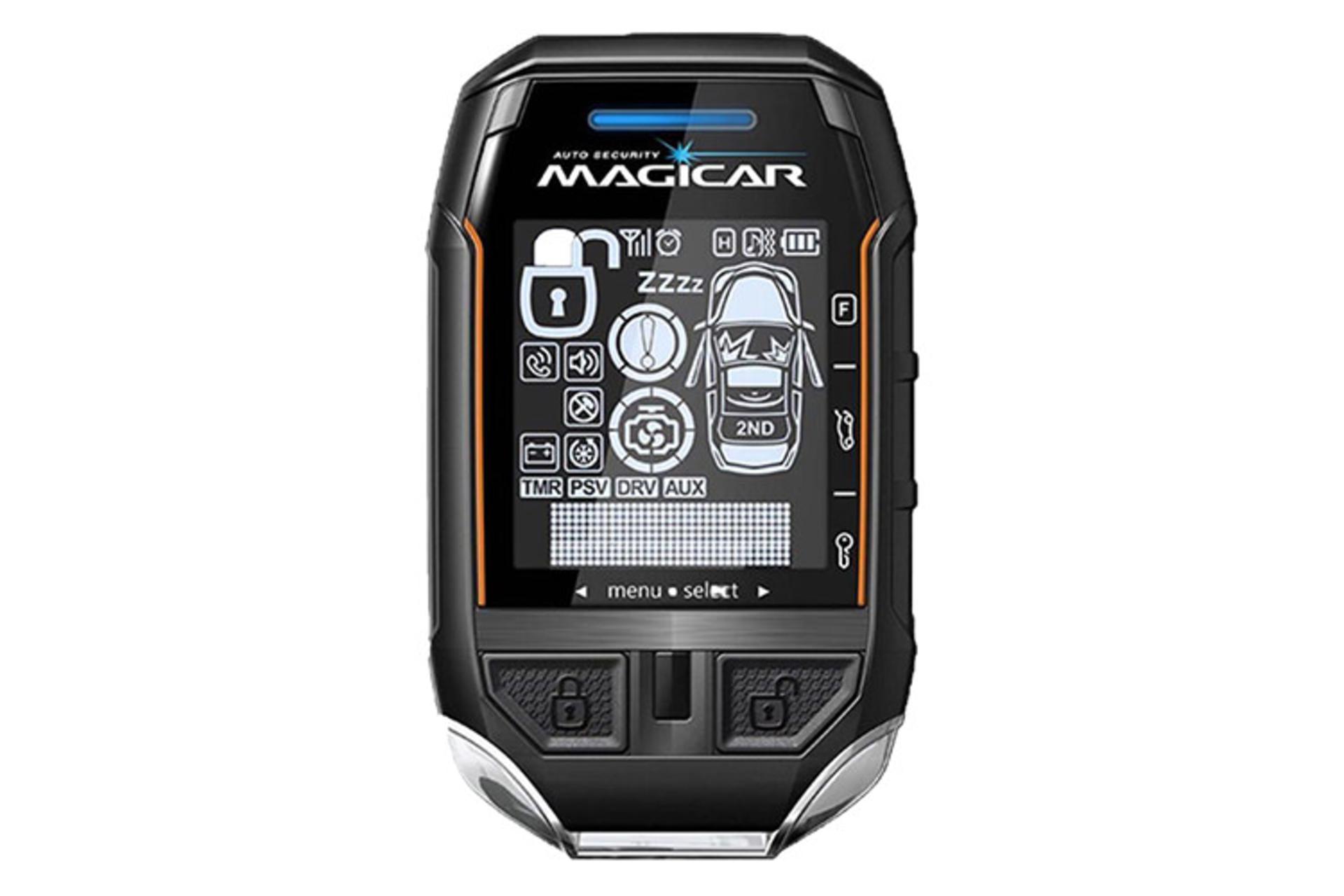 مرجع متخصصين ايران دزدگير خودرو ماجيكار Magicar i135AS نماي جلو ريموت