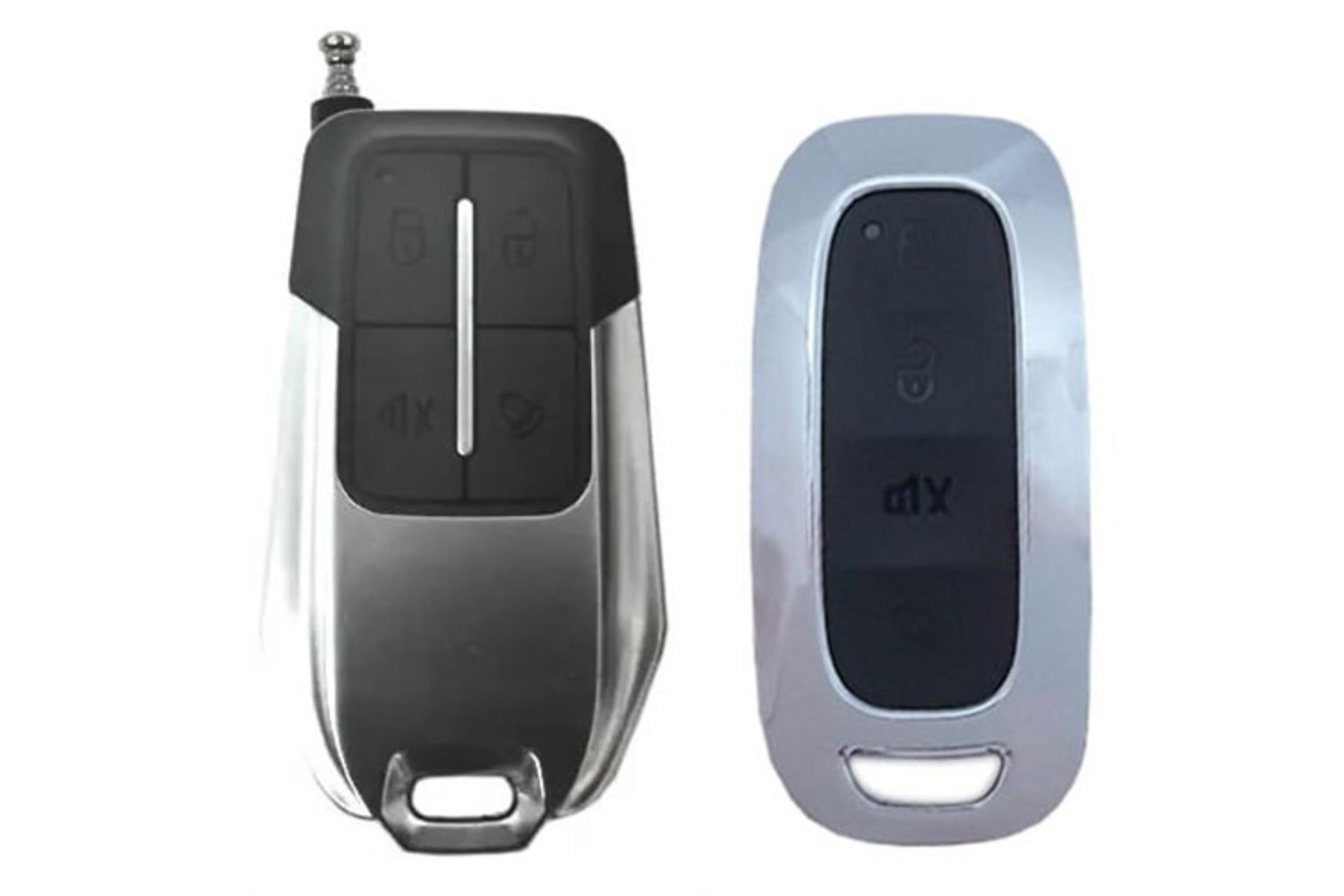 دزدگیر خودرو استیل میت Steel Mate GRH/RX1000-R8 نمای جلو ریموت اصلی و یدک