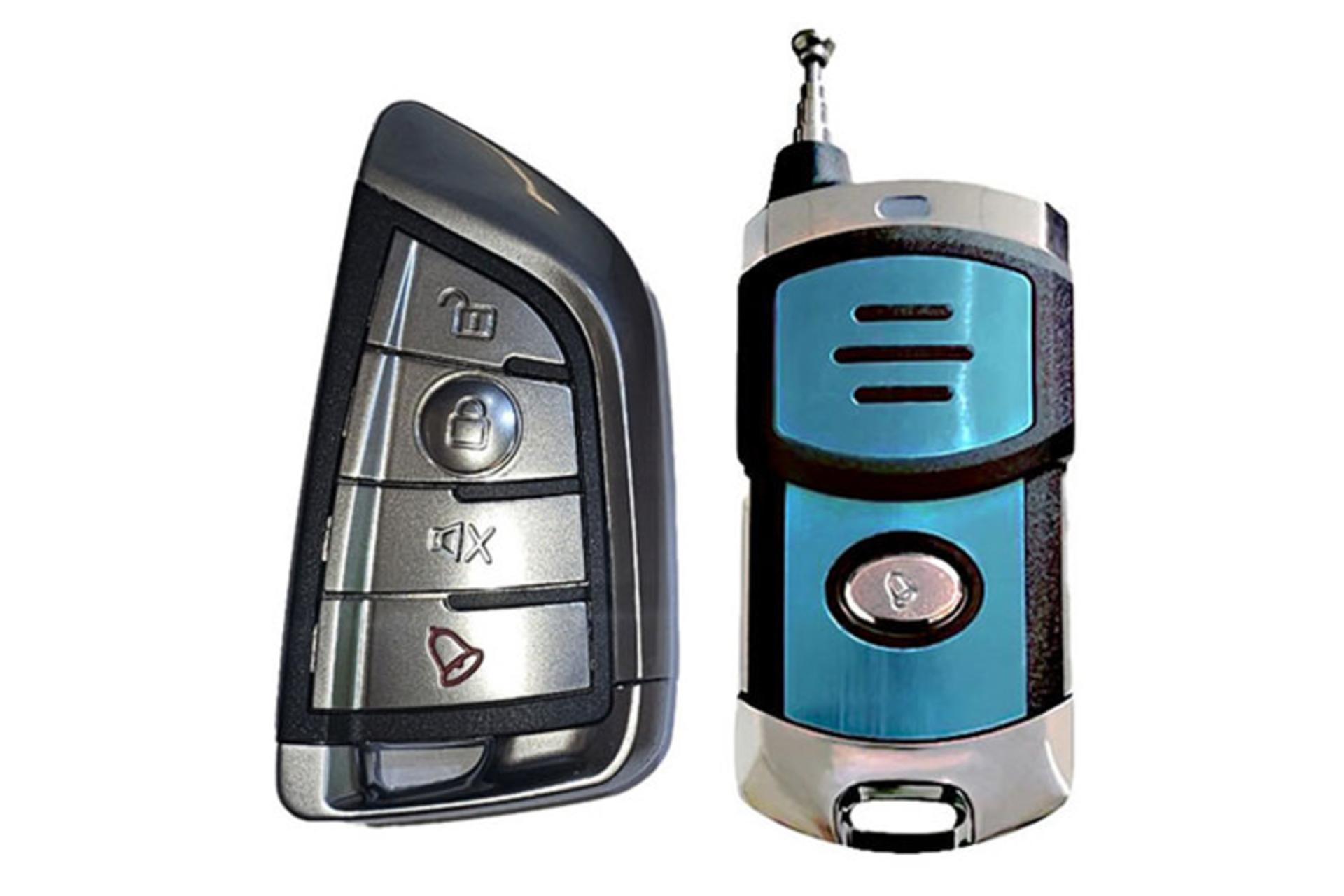 دزدگیر خودرو چیتا Cheetah T4-E18 نمای جلو ریموت اصلی و یدک