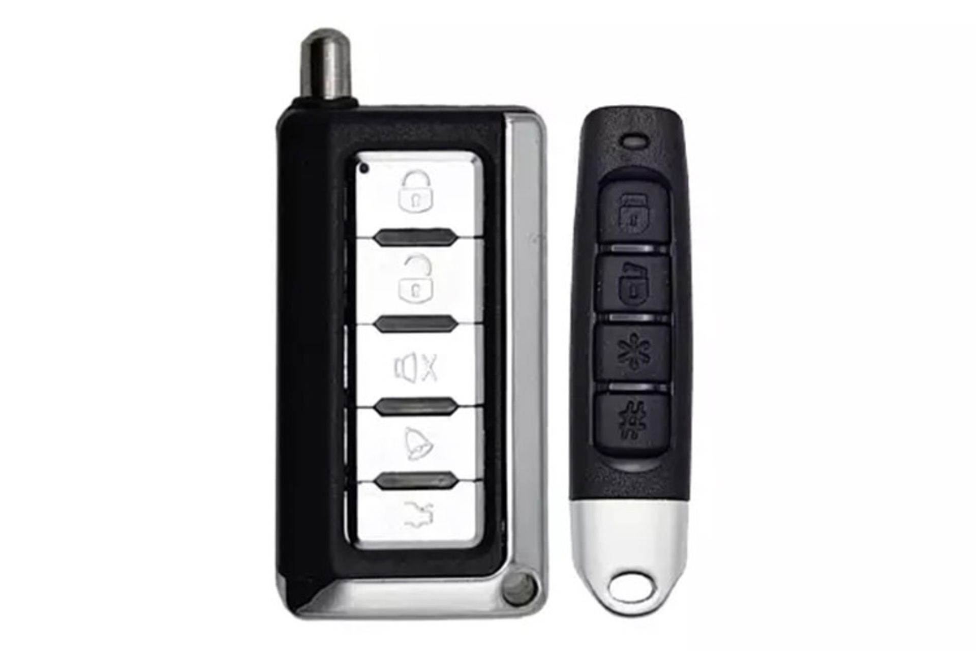 دزدگیر خودرو استیلاک Stelock ST102 نمای جلو ریموت اصلی و یدک