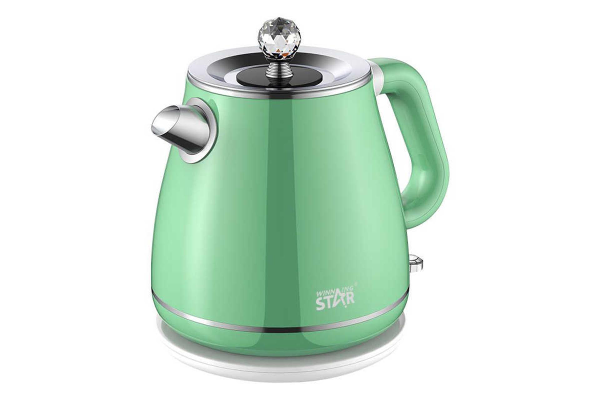 نمای سمت راست کتری برقی وینینگ استار ST-6016 رنگ سبز