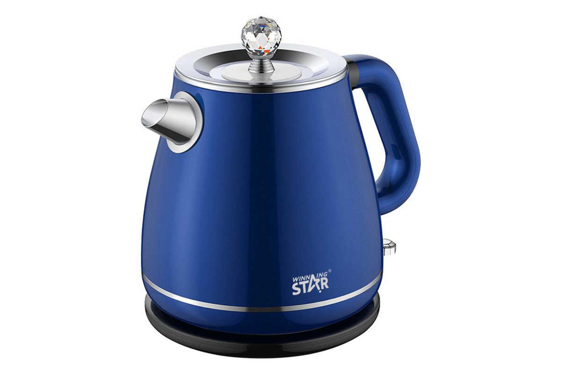 نمای سمت راست کتری برقی وینینگ استار ST-6016 رنگ آبی