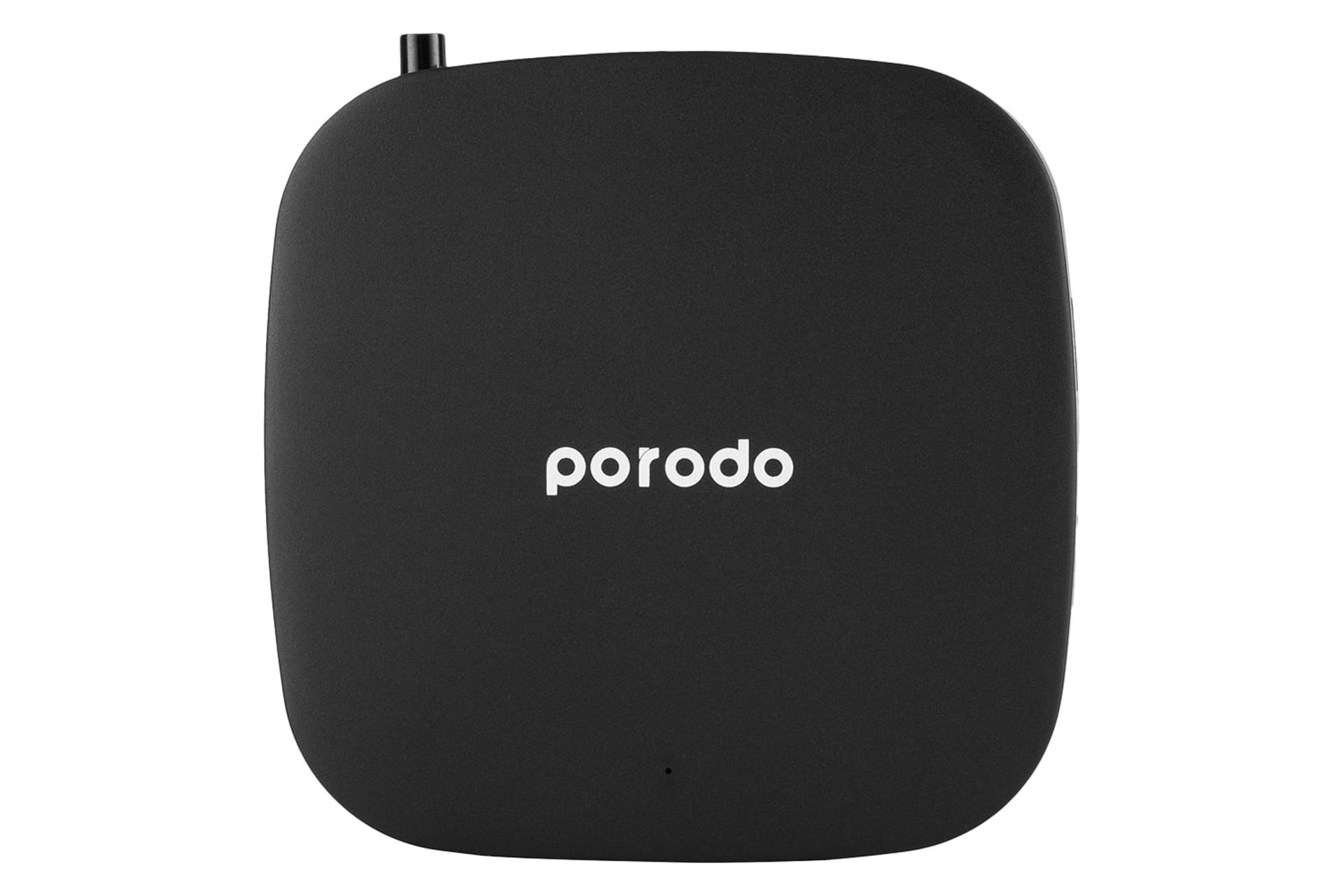 نمای پنل بالای اندروید باکس پرودو PD-ANTVB با نمایش لوگو