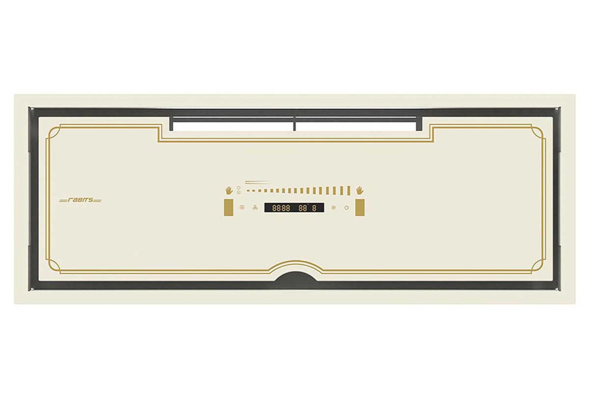 نمای جلوی هود مخفی رابیتس RH-126 رنگ کرم