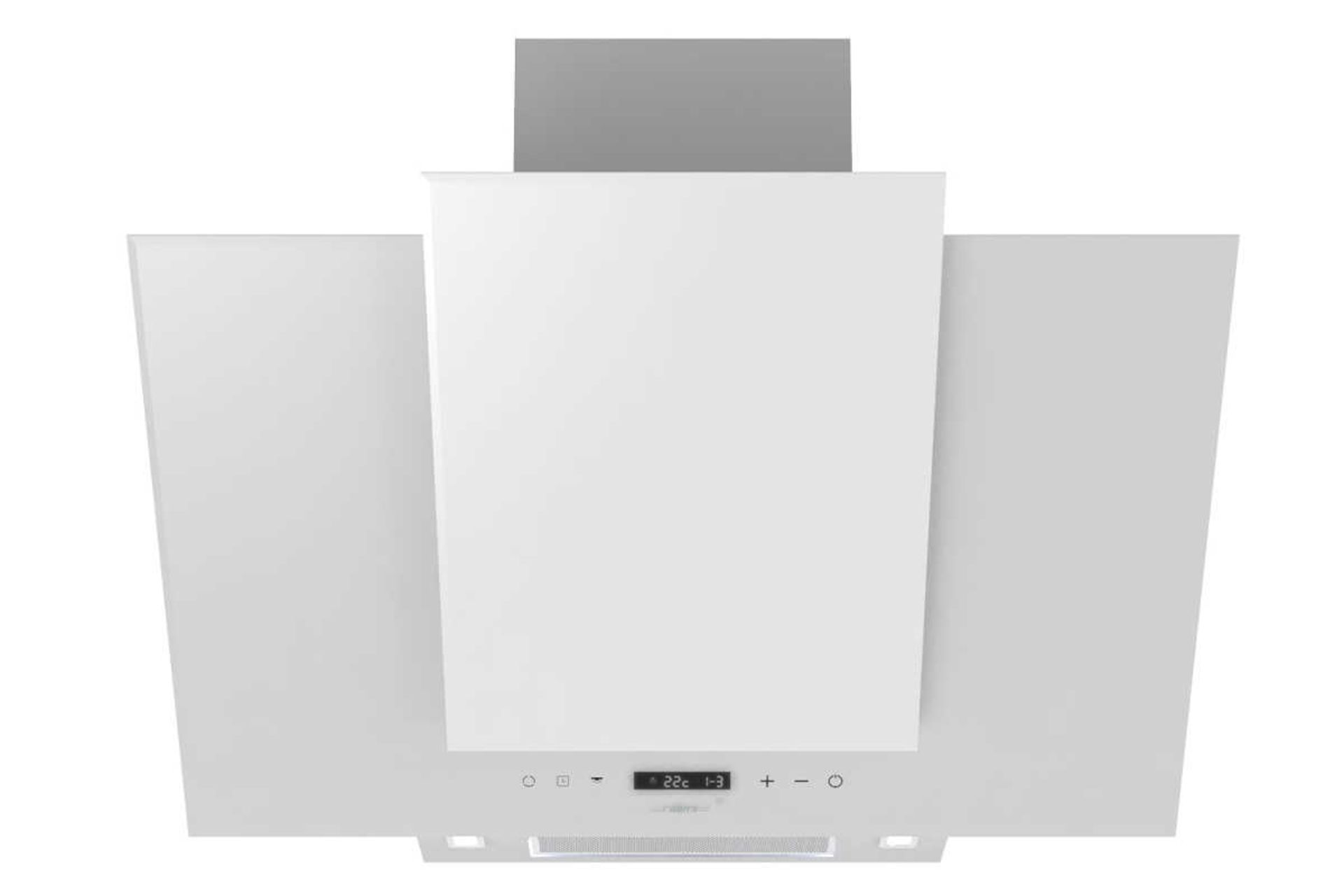 نمای جلوی هود مورب رابیتس RH-110 رنگ سفید