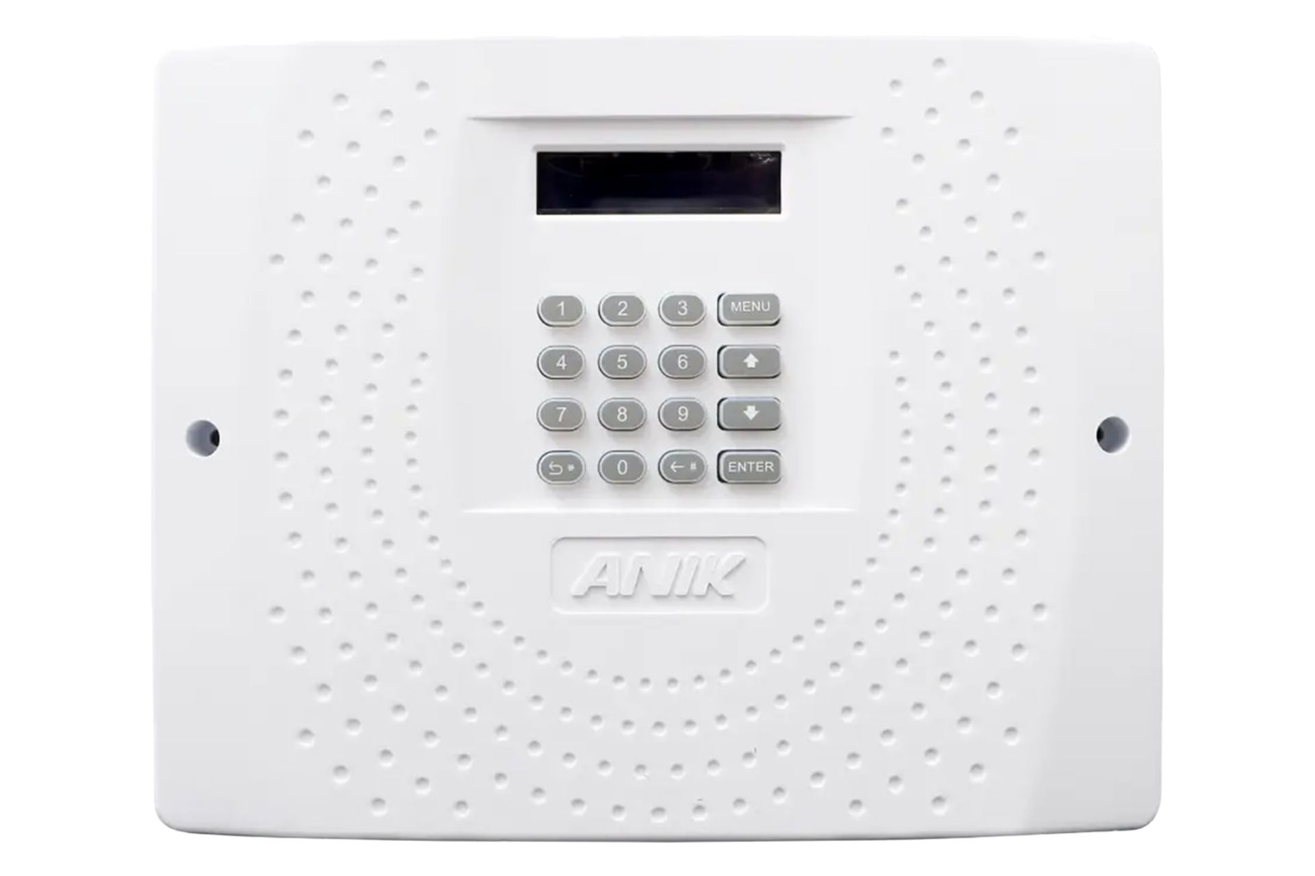 نمای جلوی دزدگیر اماکن آنیک ECO4000 با نمایش صفحه کلید و نمایشگر