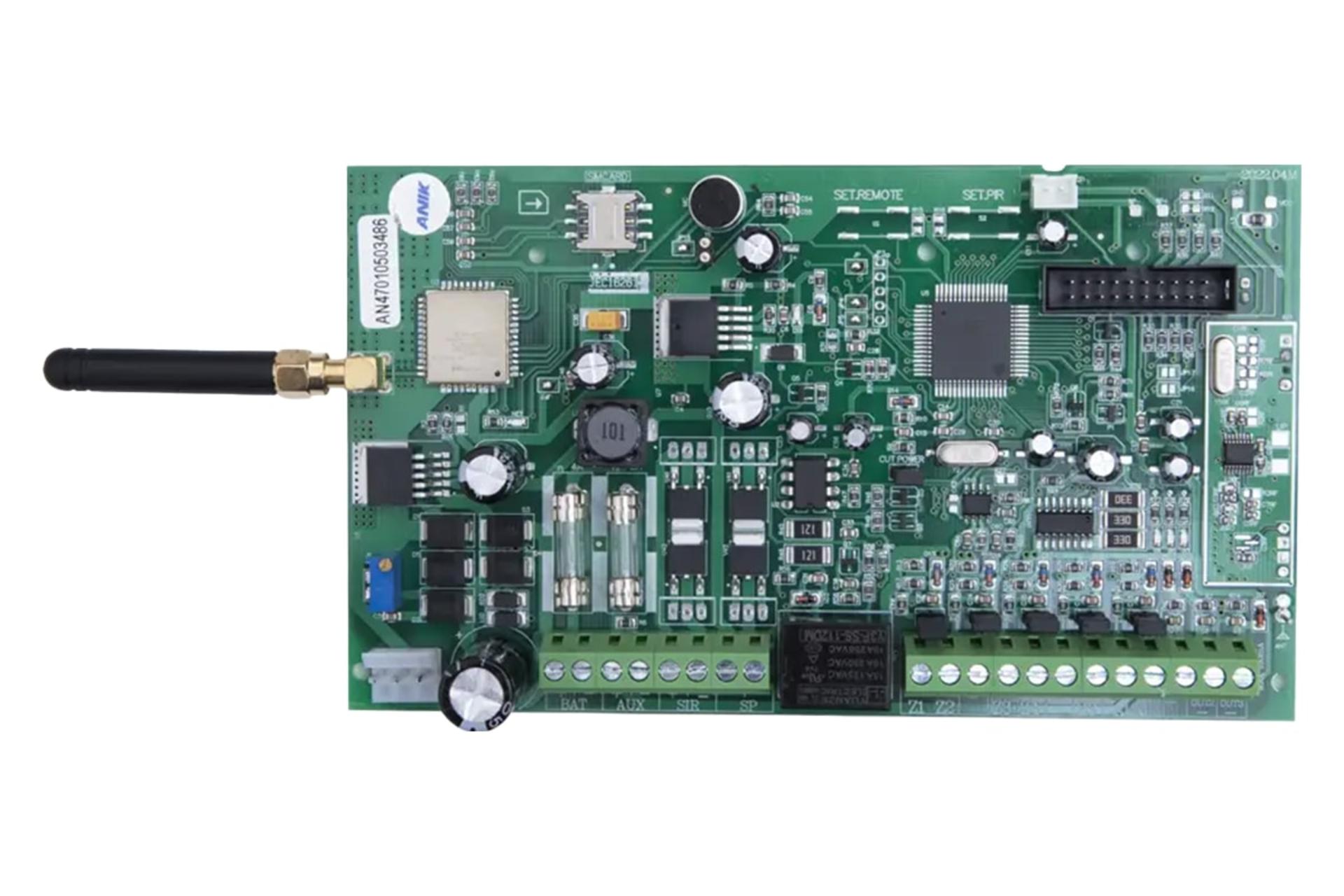 نمای PCB دزدگیر اماکن آنیک A470