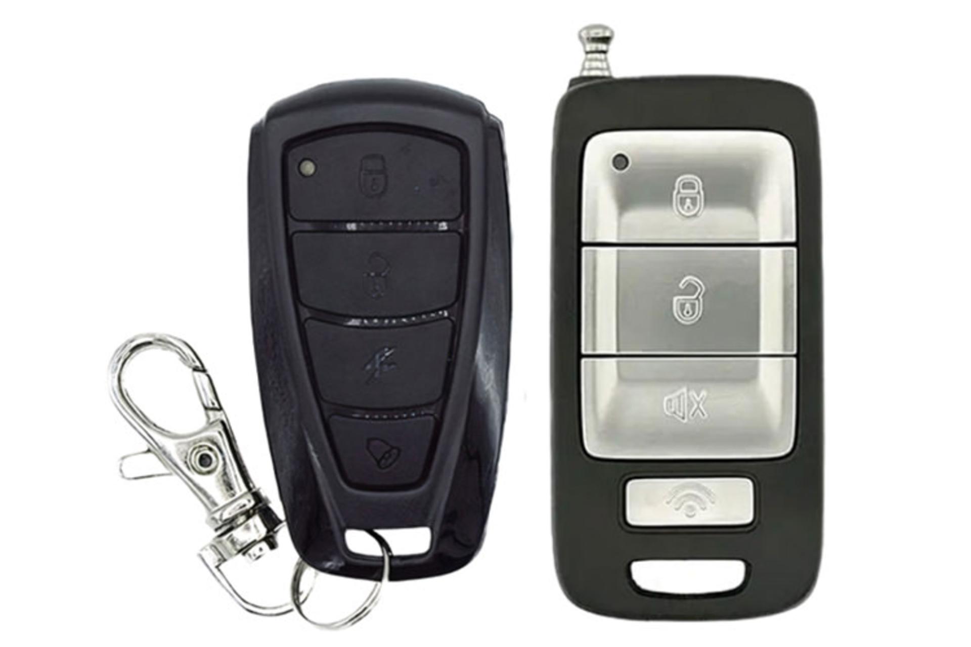 دزدگیر خودرو استیل میت Steel Mate SPEED/RX1000/M14 نمای جلو ریموت اصلی و یدک