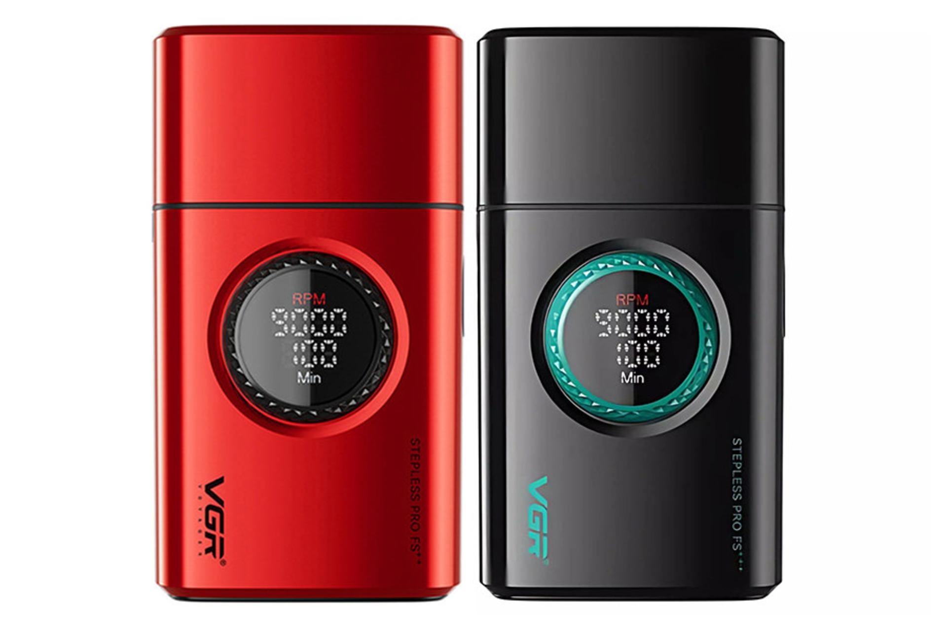 ماشین اصلاح وی جی آر VGR V-377 رنگ قرمز و مشکی