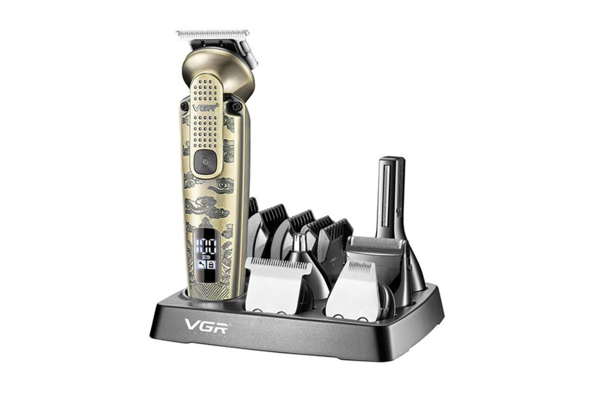 ماشین اصلاح و ریش تراش وی جی آر VGR V-095 روی پایه با شانه و سری اضافه