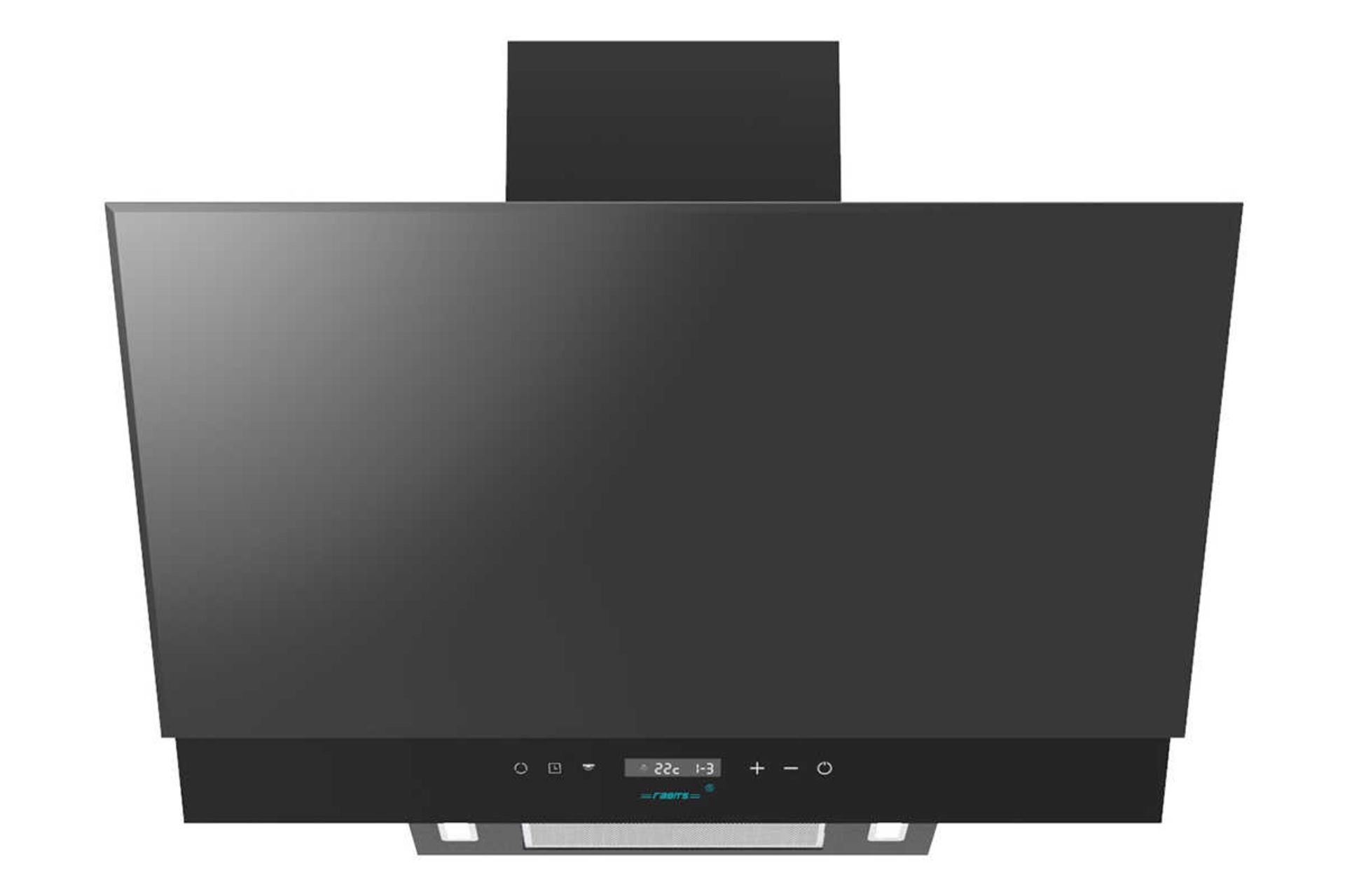 نمای جلوی هود مورب رابیتس RH-111 رنگ مشکی