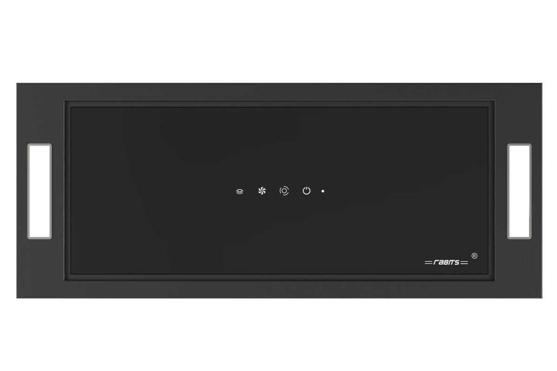 نمای جلوی هود مخفی رابیتس RH-118 رنگ مشکی