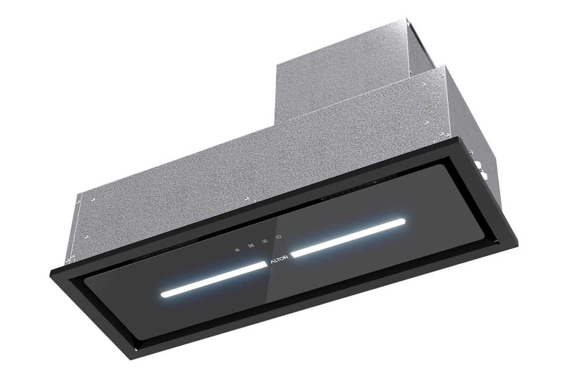 نمای سمت راست هود آلتون H850 رنگ مشکی