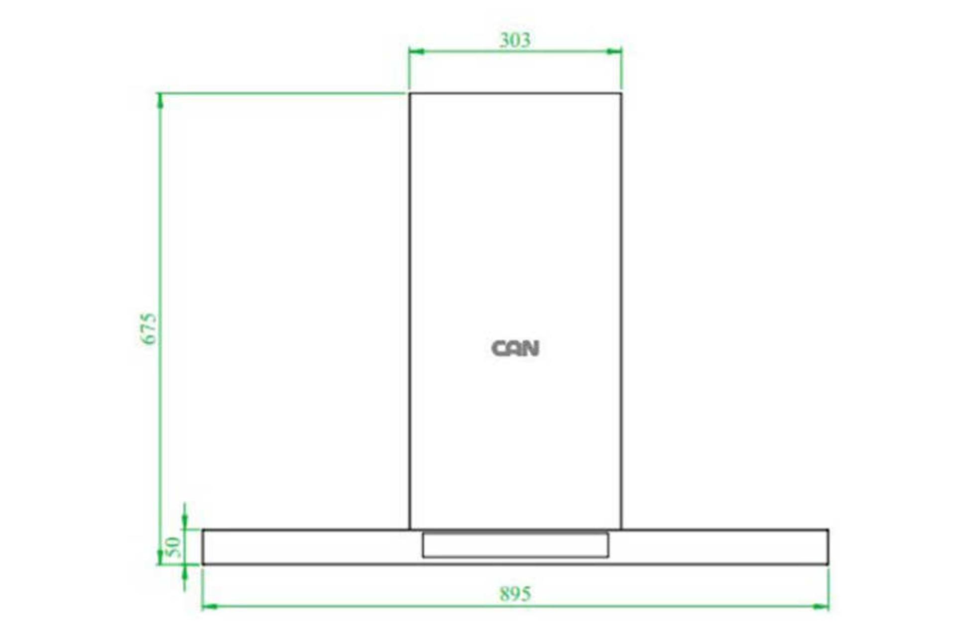 ابعاد هود کن 1430 سایز 60 سانتیمتر