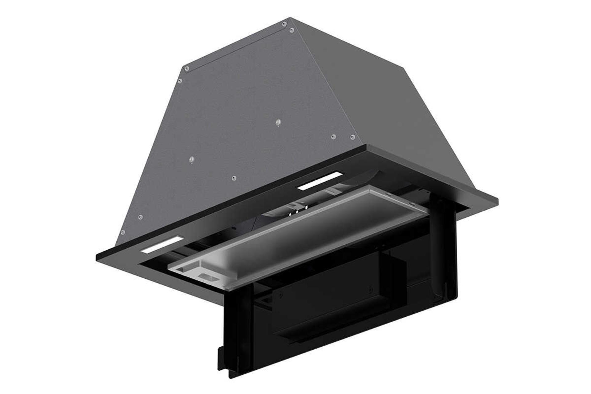 نمای پشت هود مخفی آلتون H600 رنگ مشکی