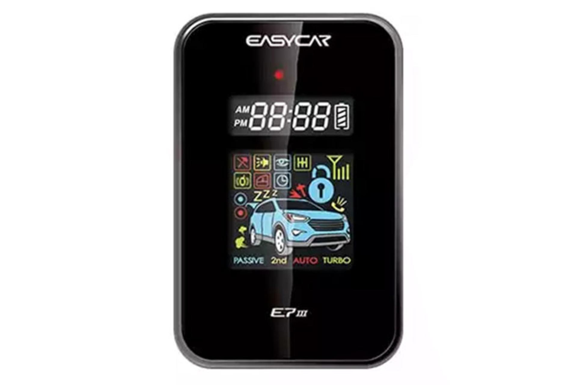 دزدگیر خودرو ایزیکار EASYCAR E7III نمای جلو ریموت
