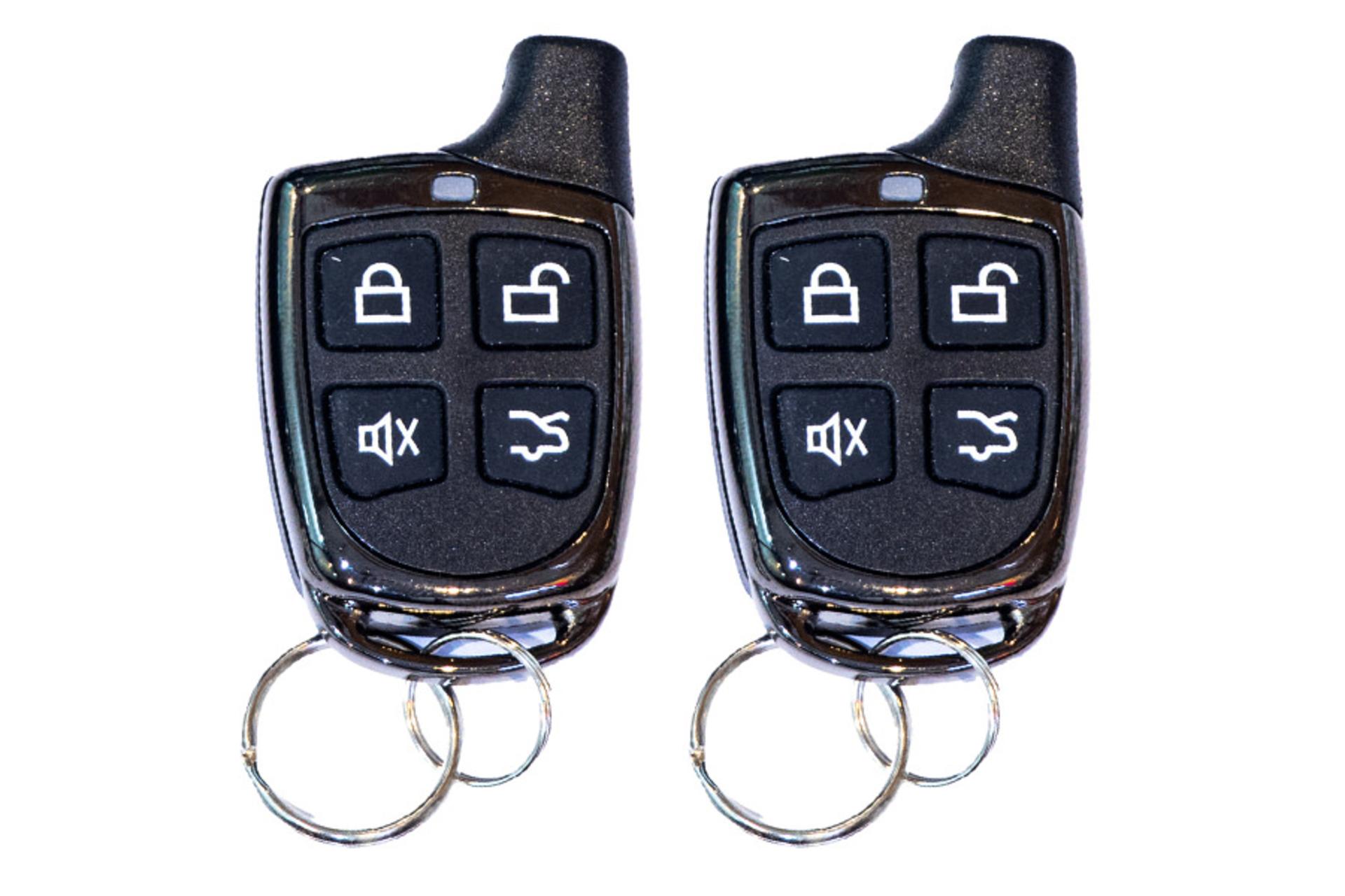 دزدگیر خودرو سیفکار SAFECAR SC005OS نمای جلو ریموت اصلی و یدک