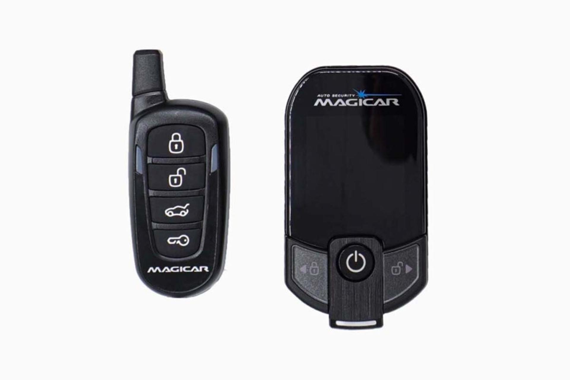 دزدگیر خودرو ماجیکار Magicar i137AS نمای جلو ریموت اصلی و یدک