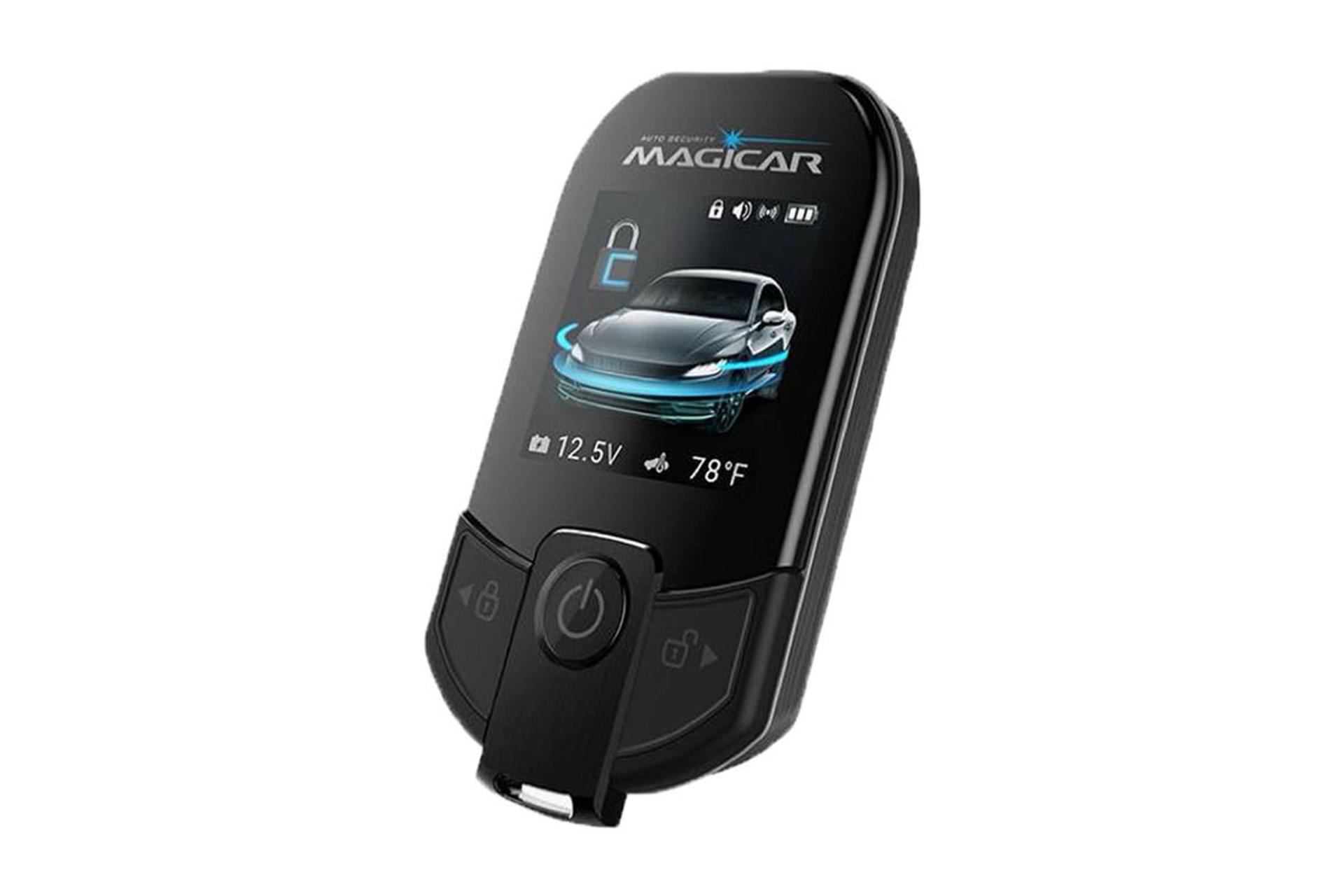 دزدگیر خودرو ماجیکار Magicar i137AS نمای جانبی ریموت