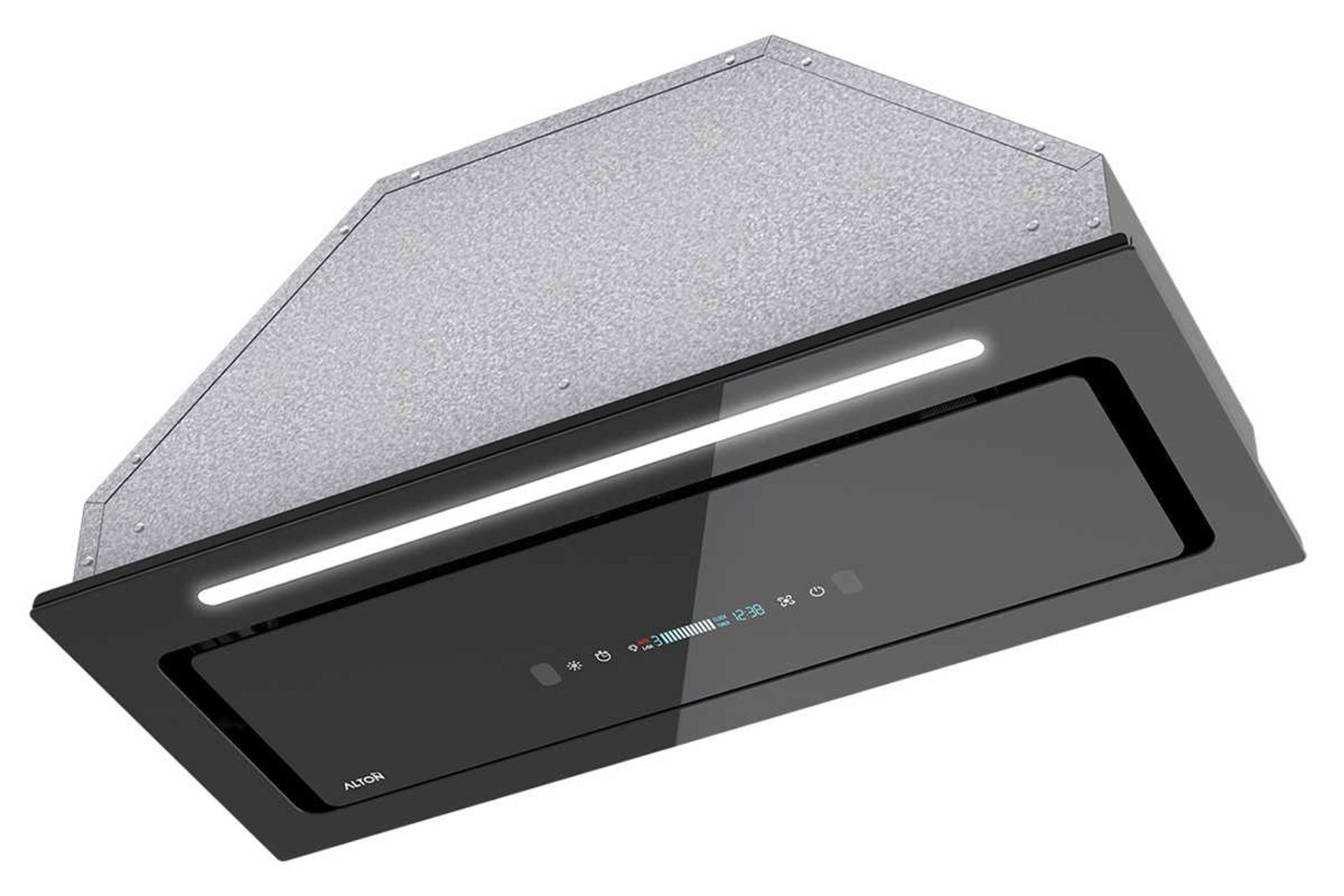 نمای سمت راست هود مخفی آلتون H710 رنگ مشکی