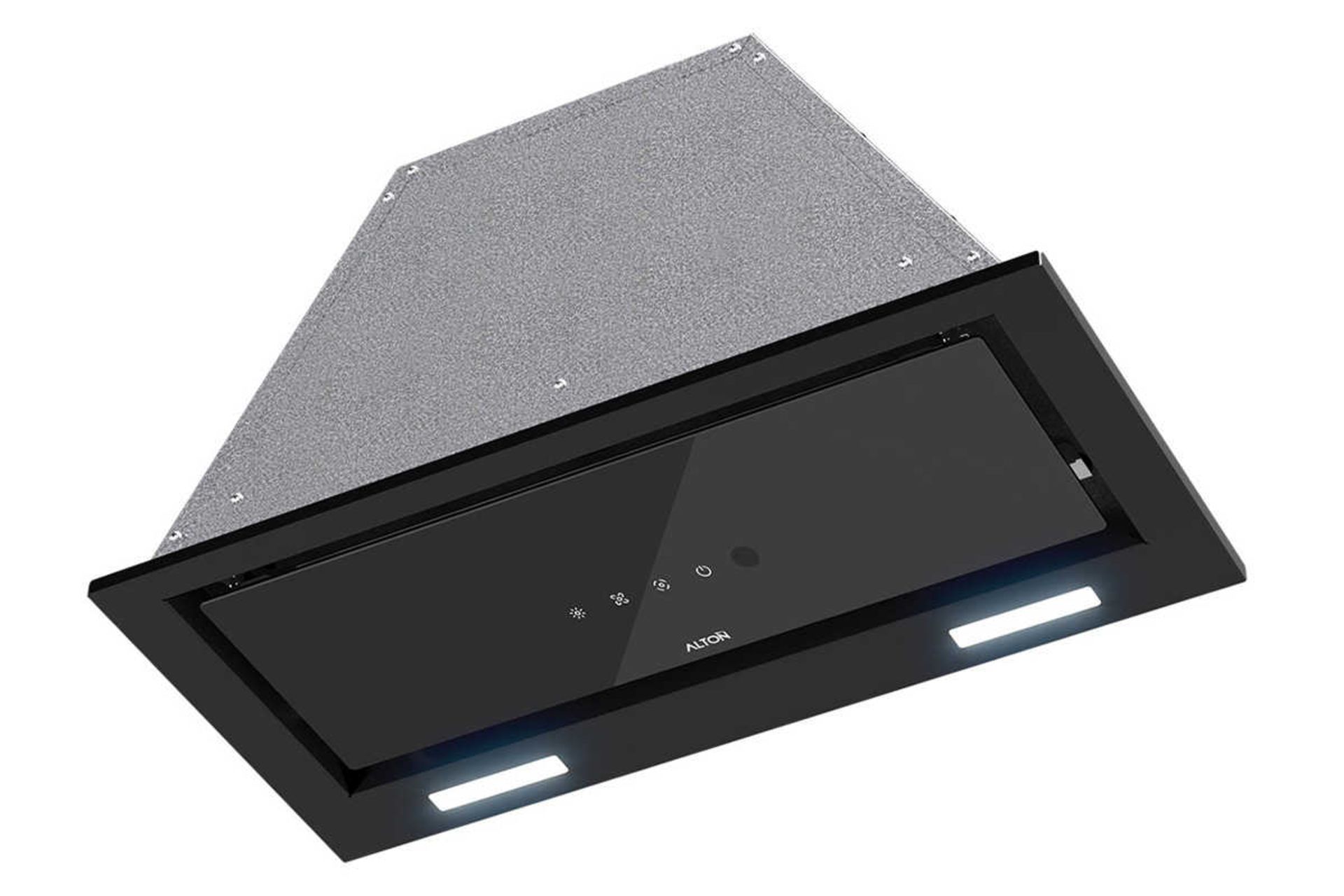 نمای سمت راست هود مخفی آلتون H600BN رنگ مشکی