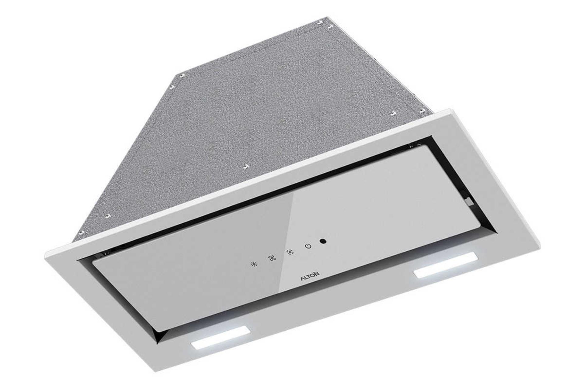 نمای سمت راست هود مخفی آلتون H600WN رنگ سفید