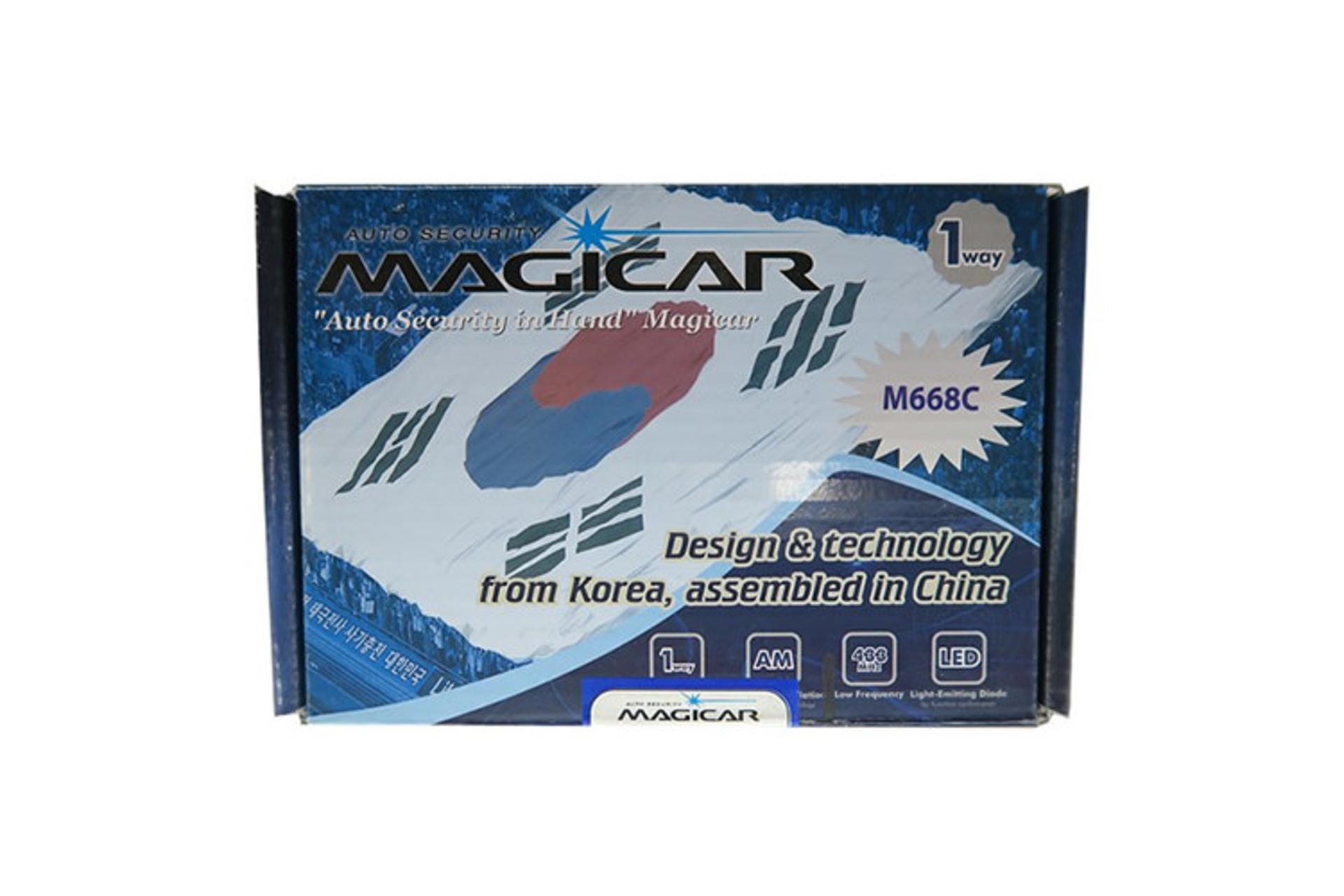 دزدگیر خودرو ماجیکار Magicar M668C نمای جعبه و بسته بندی