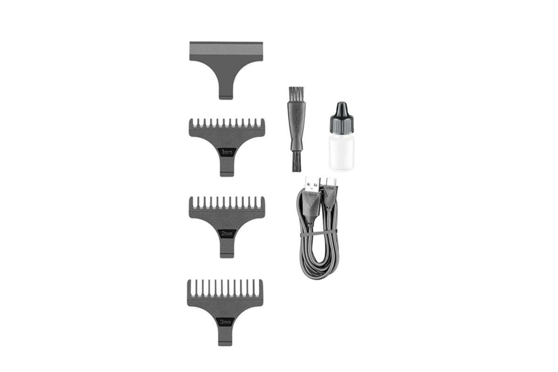 ماشین اصلاح و ریش تراش وی جی آر VGR V-919 نمای شانه ها و لوازم همراه