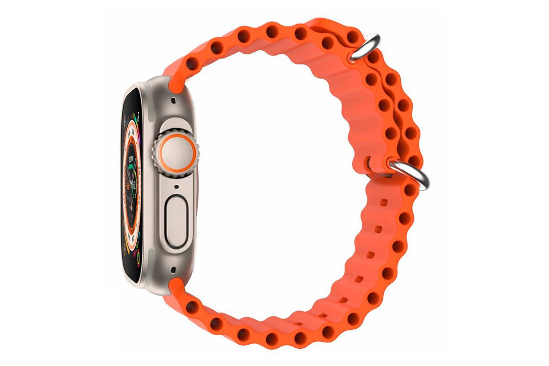 نمای جانبی ساعت هوشمند مودیو Modio MC72 نقره ای