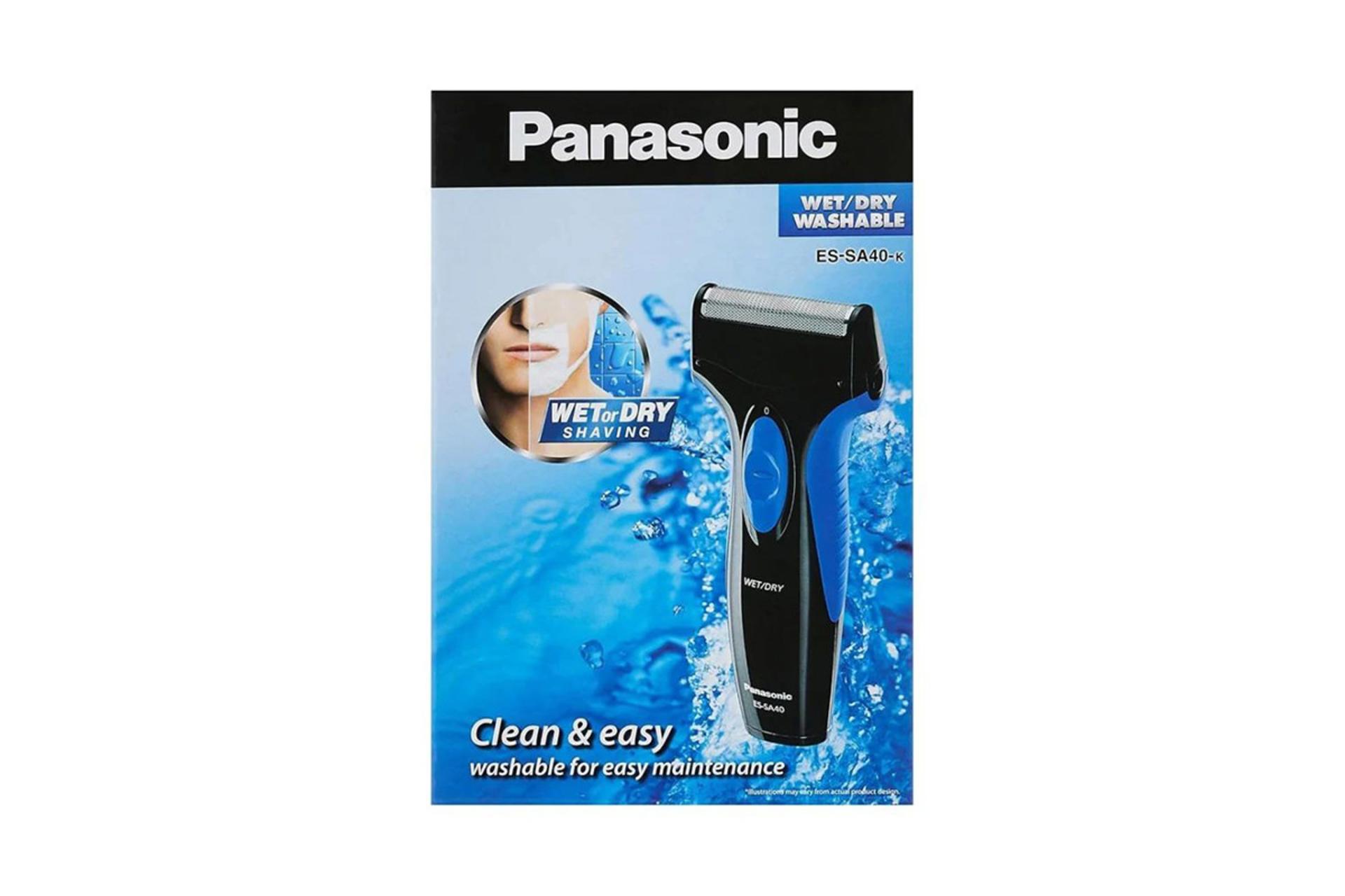 ماشین اصلاح پاناسونیک Panasonic ES-SA40 نمای جعبه و بسته بندی
