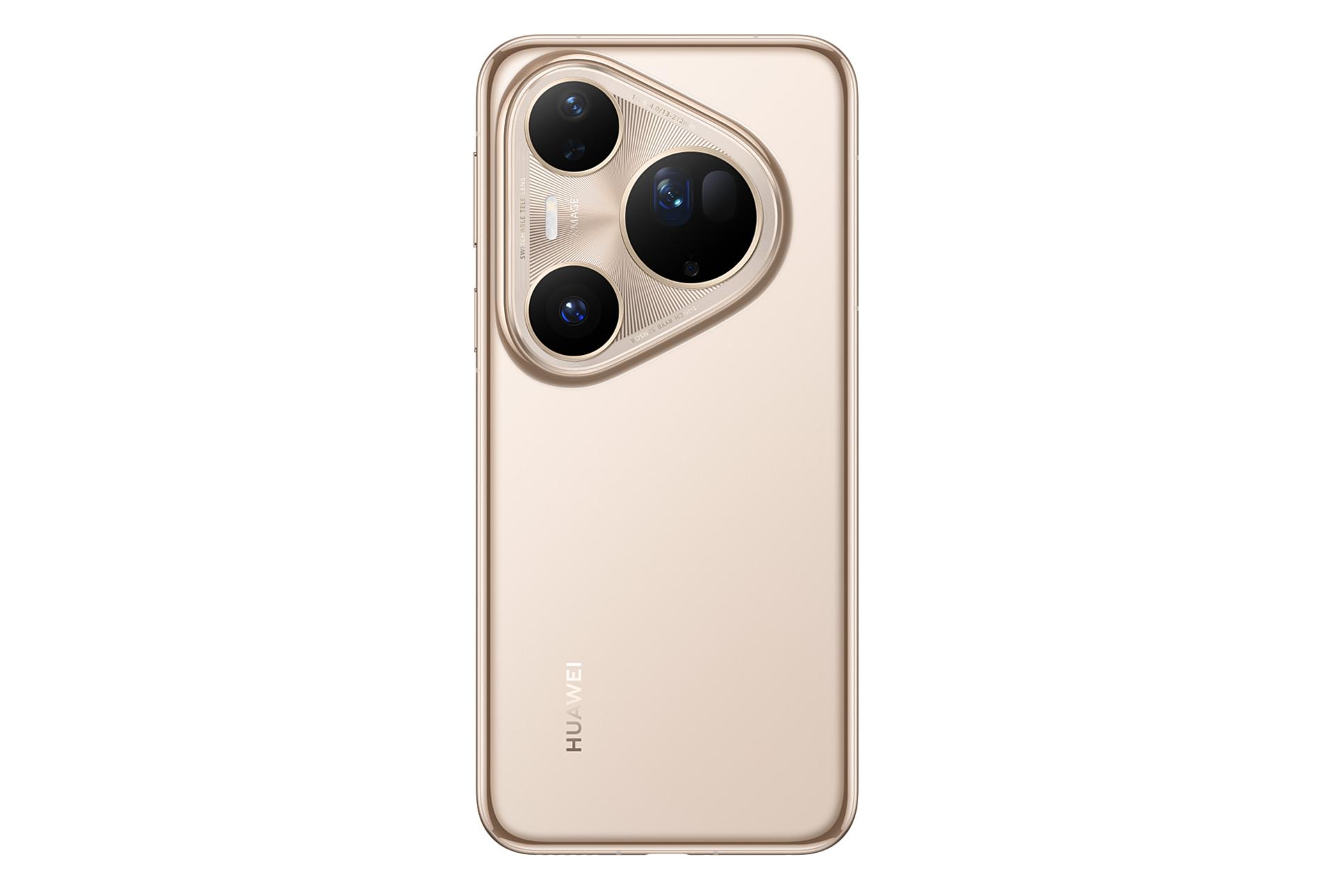 پنل پشت و چینش دوربین گوشی موبایل پیورا 80 اولترا هواوی طلایی / Huawei Pura 80 Ultra