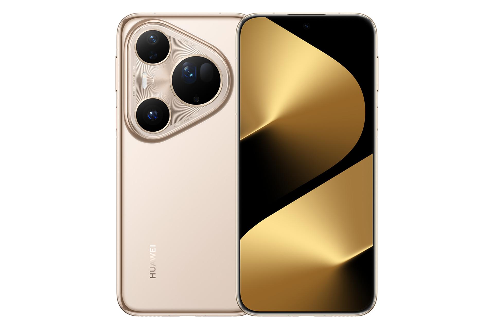 پنل جلو و پشت گوشی موبایل پیورا 80 اولترا هواوی طلایی / Huawei Pura 80 Ultra