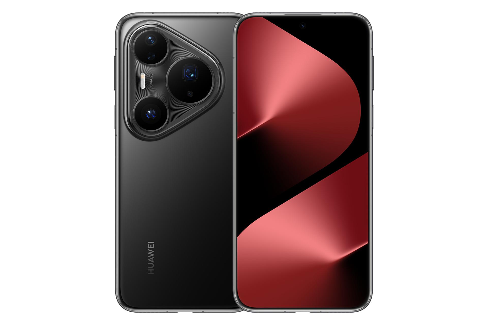 پنل جلو و پشت گوشی موبایل پیورا 80 پرو پلاس هواوی مشکی / Huawei Pura 80 Pro Plus