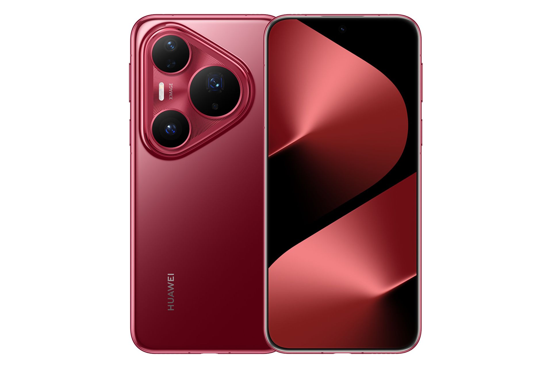 پنل جلو و پشت گوشی موبایل پیورا 80 پرو پلاس هواوی قرمز / Huawei Pura 80 Pro Plus