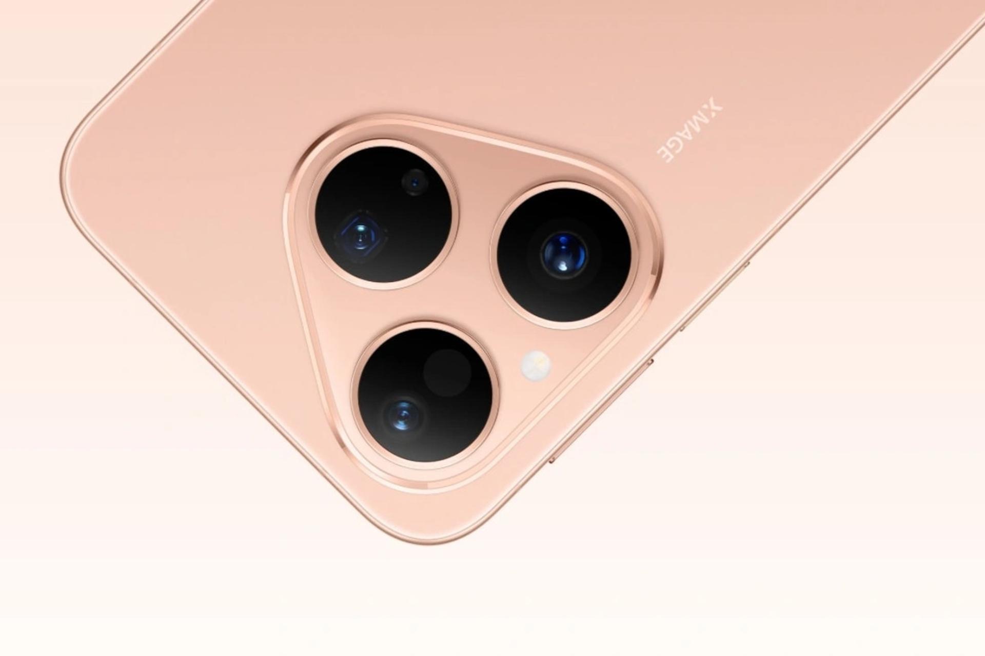 نمای بالا گوشی موبایل پیورا 80 هواوی گلبهی / Huawei Pura 80