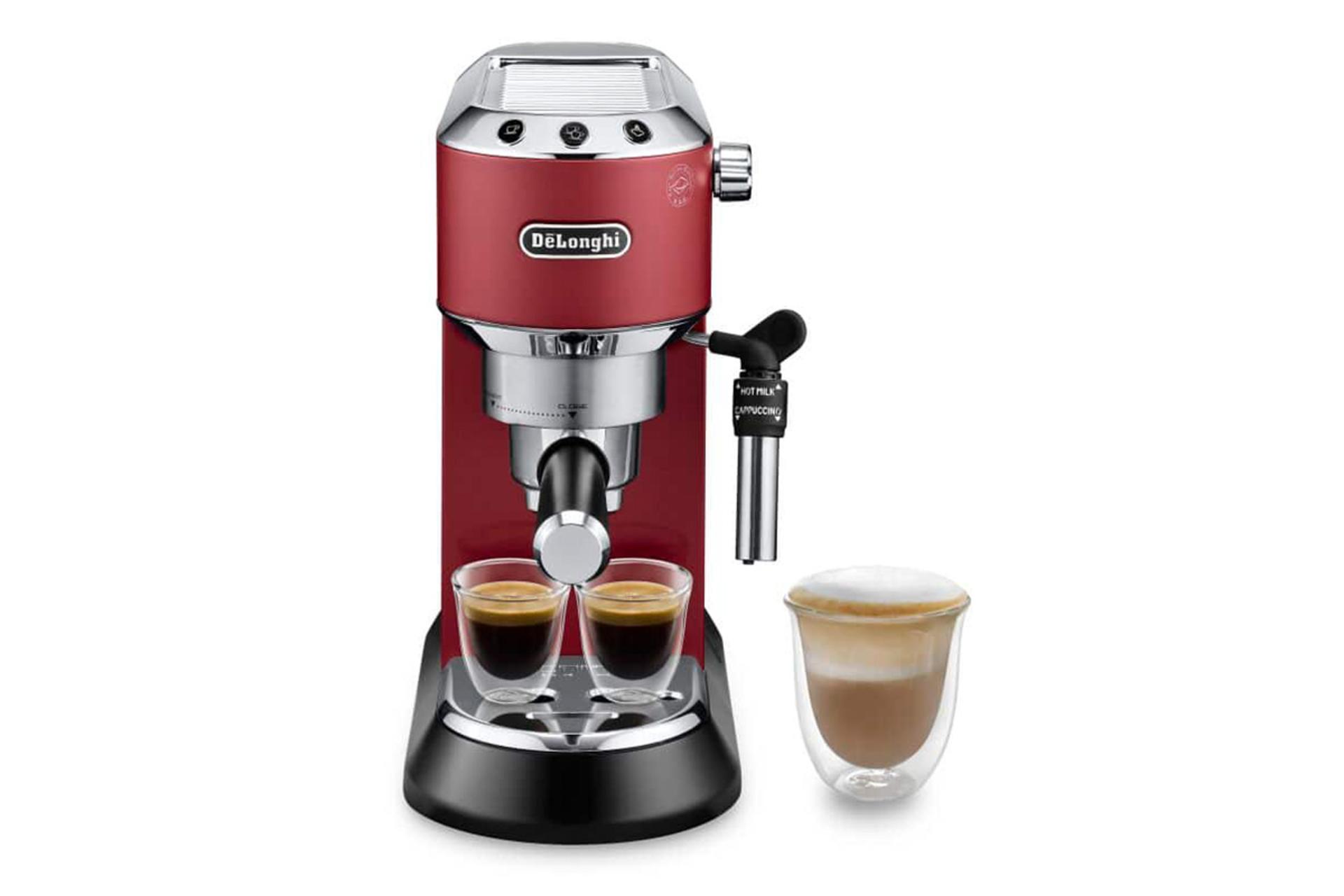 رنگ قرمز اسپرسو ساز دلونگی Delonghi Dedica Style
