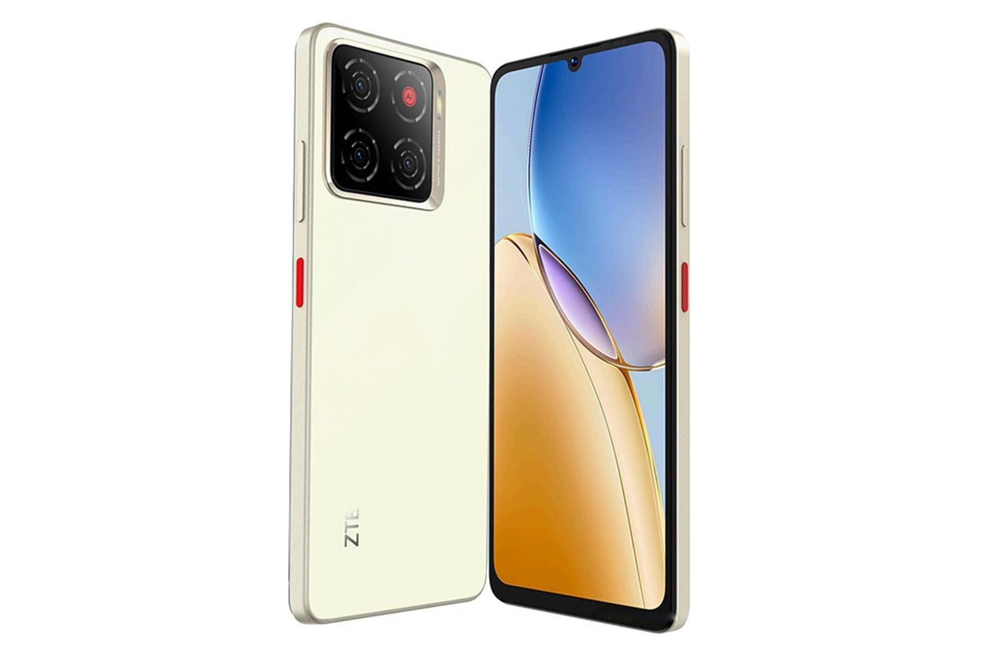 پنل جلو و پشت گوشی موبایل بلید A56 زد تی ای زرد / ZTE Blade A56