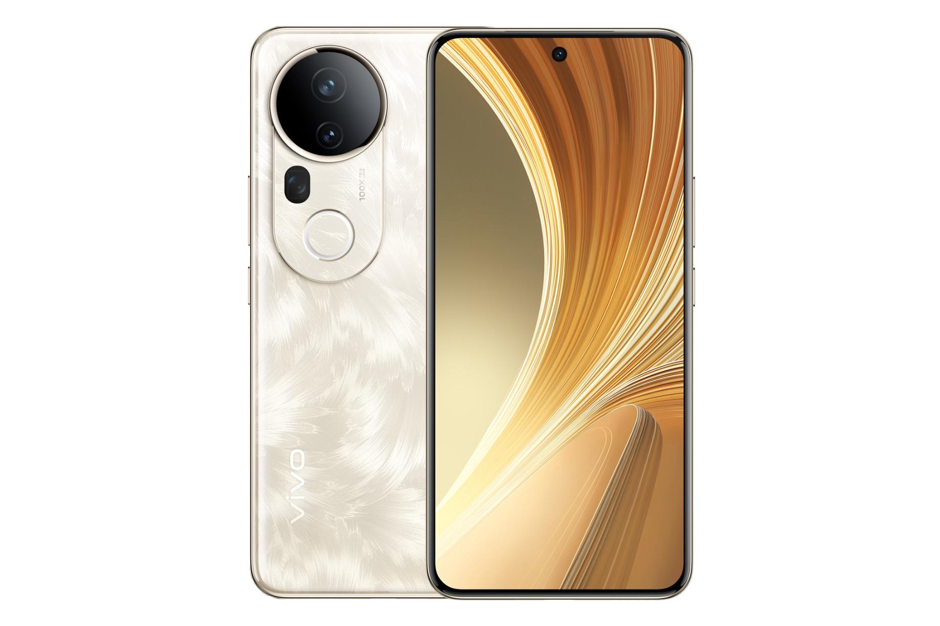 پنل جلو و پشت گوشی موبایل T4 اولترا ویوو طلایی / vivo T4 Ultra