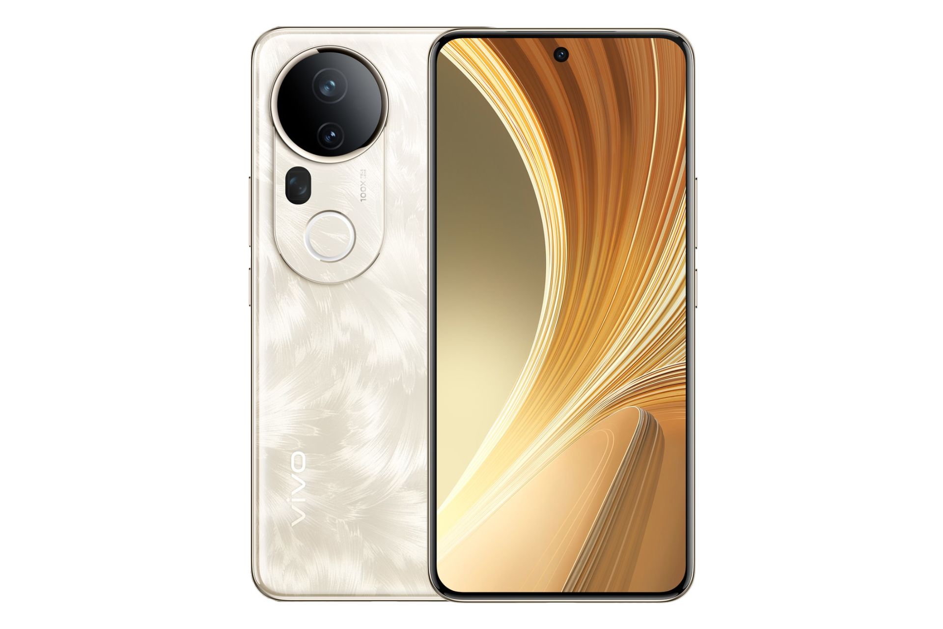 پنل جلو و پشت گوشی موبایل T4 اولترا ویوو طلایی / vivo T4 Ultra