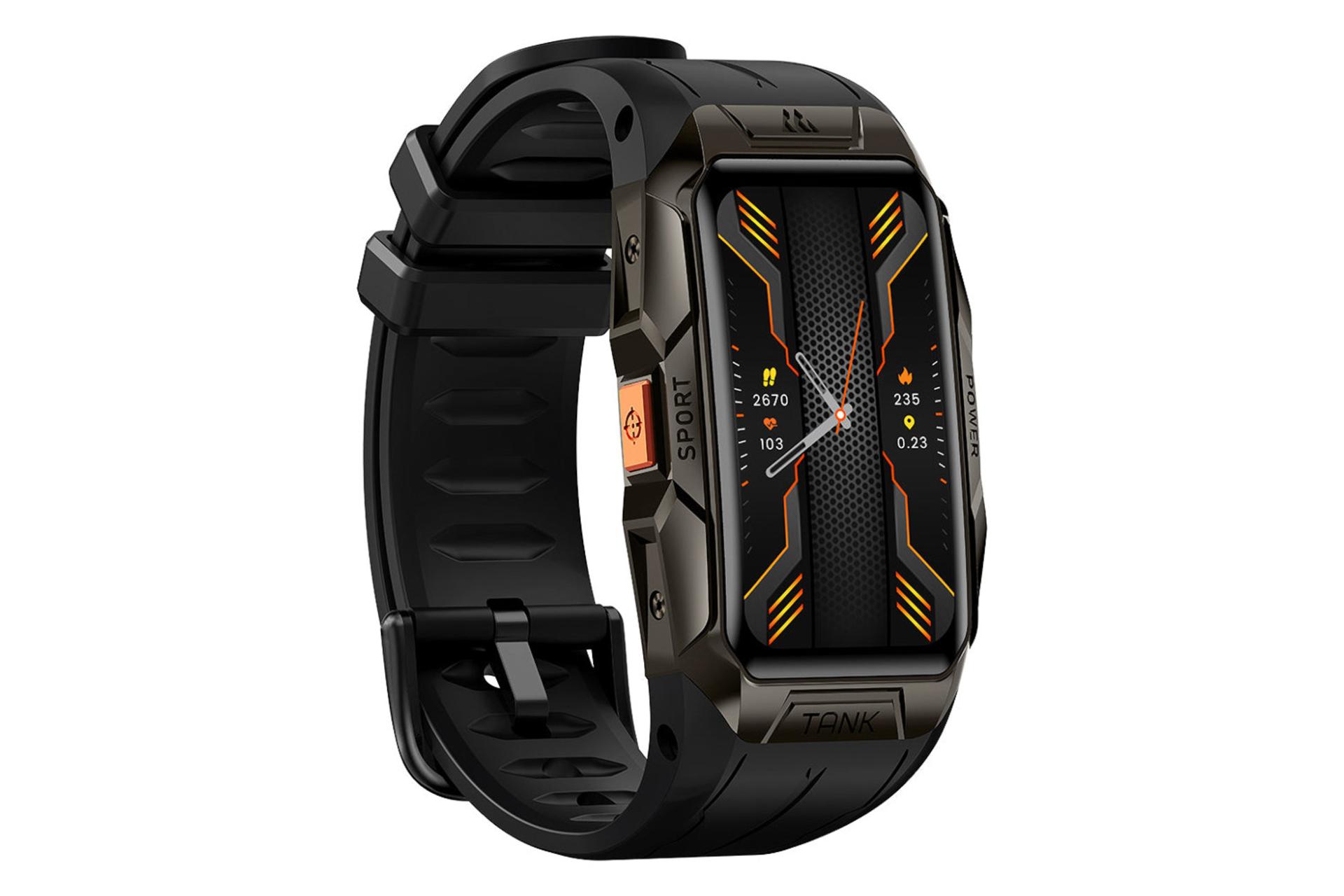 ساعت هوشمند کازپت KOSPET Tank X1 از نمای چپ