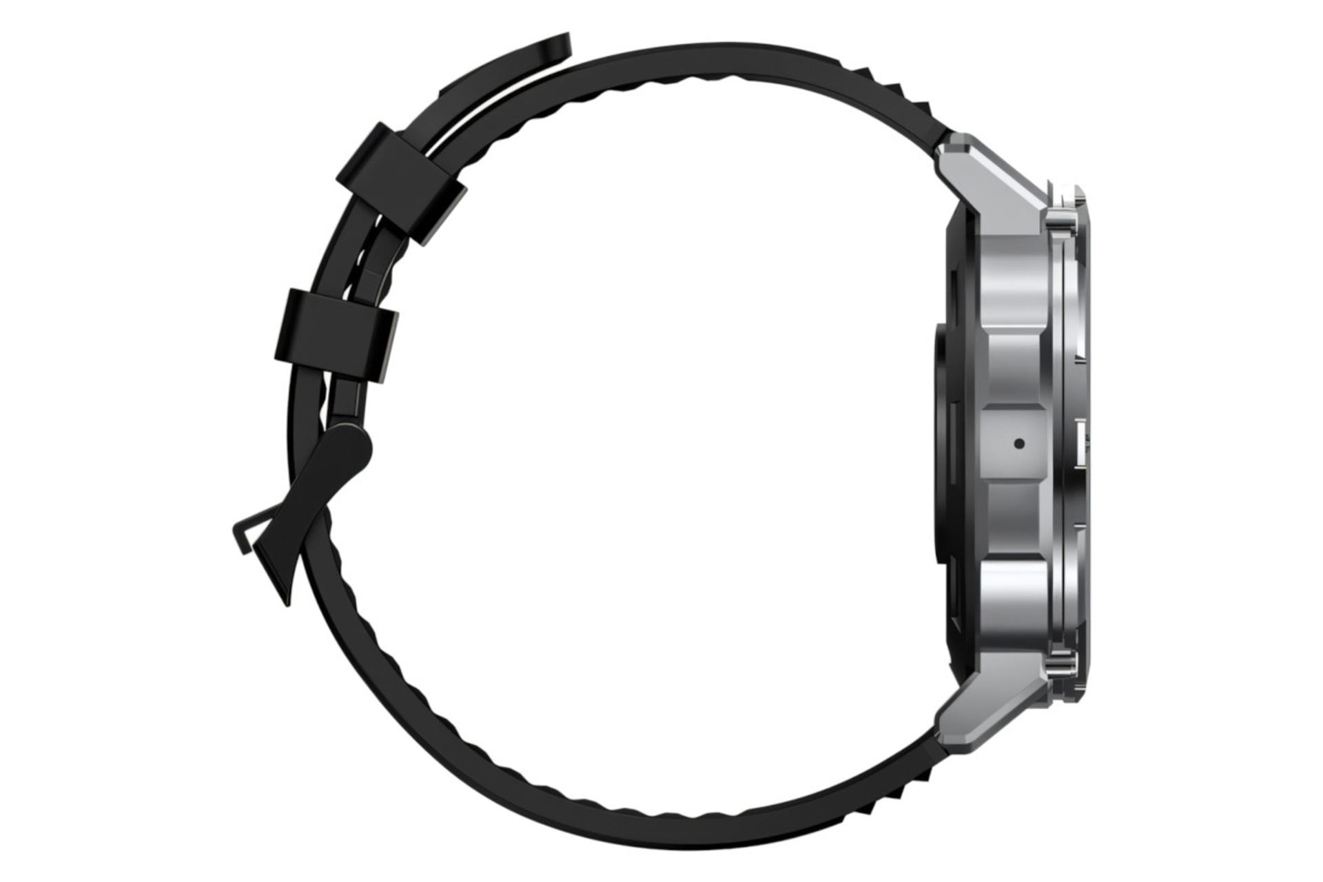 نمای جانبی ساعت هوشمند کازپت KOSPET Tank T2 نقره ای