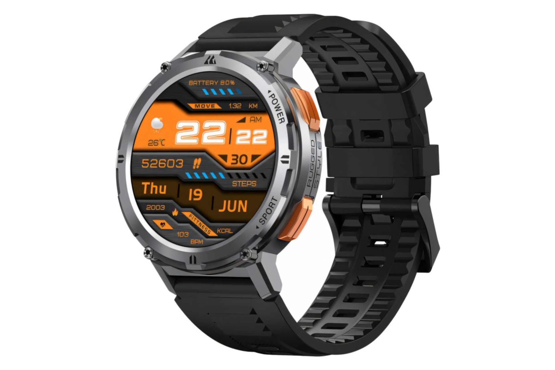 ساعت هوشمند کازپت KOSPET Tank T2 نقره ای