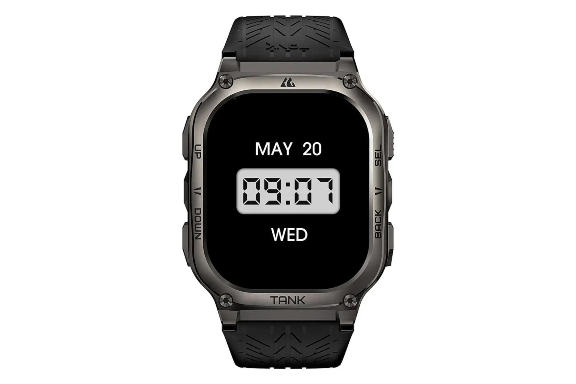 ساعت هوشمند کازپت KOSPET Tank M3 مشکی از نمای روبرو