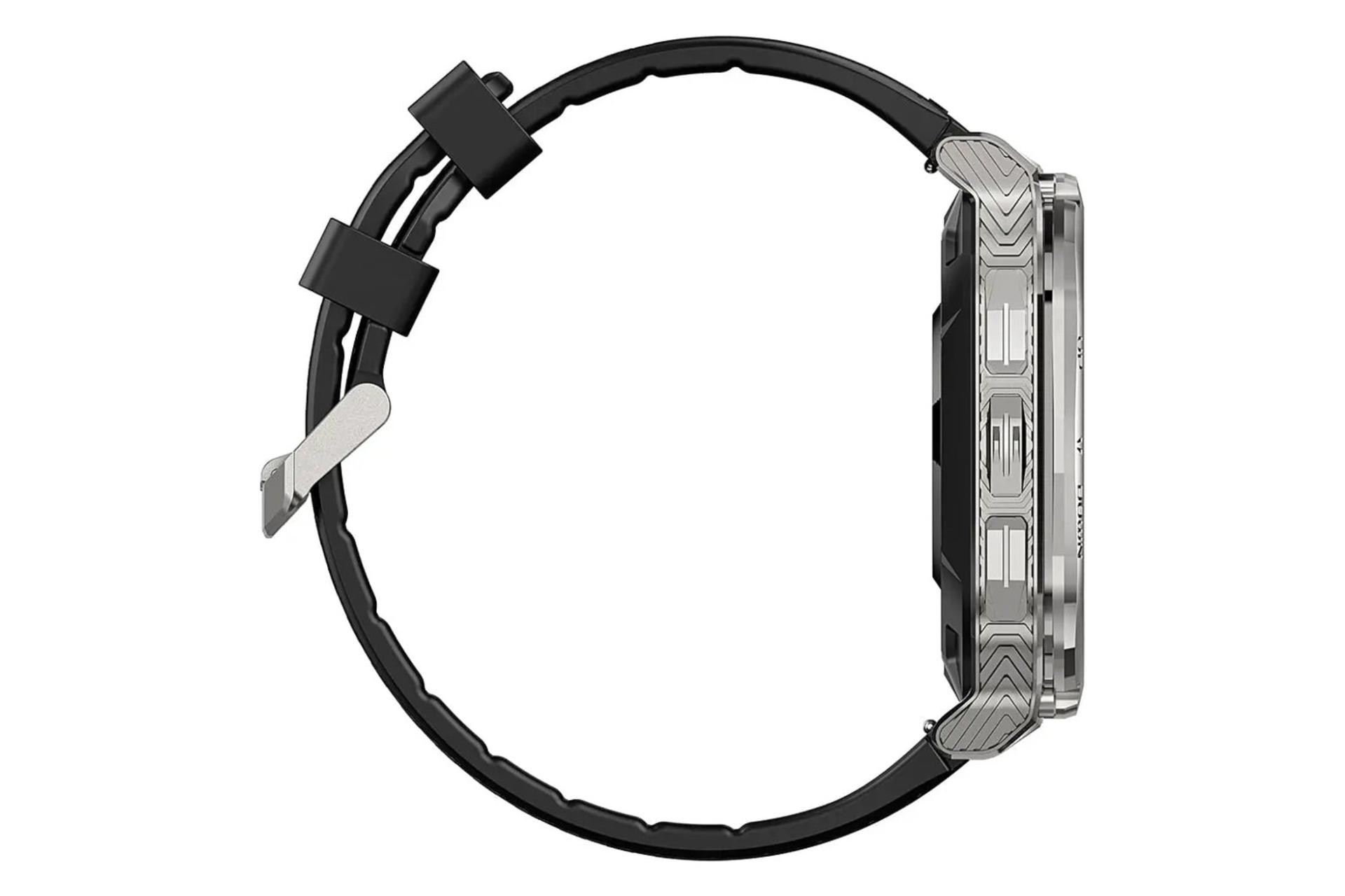 نمای جانبی ساعت هوشمند کازپت KOSPET Tank M3 نقره ای