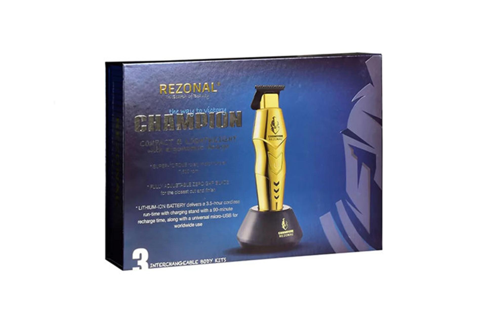 ماشین اصلاح رزونال REZONAL CHAMPION نمای جعبه و بسته بندی