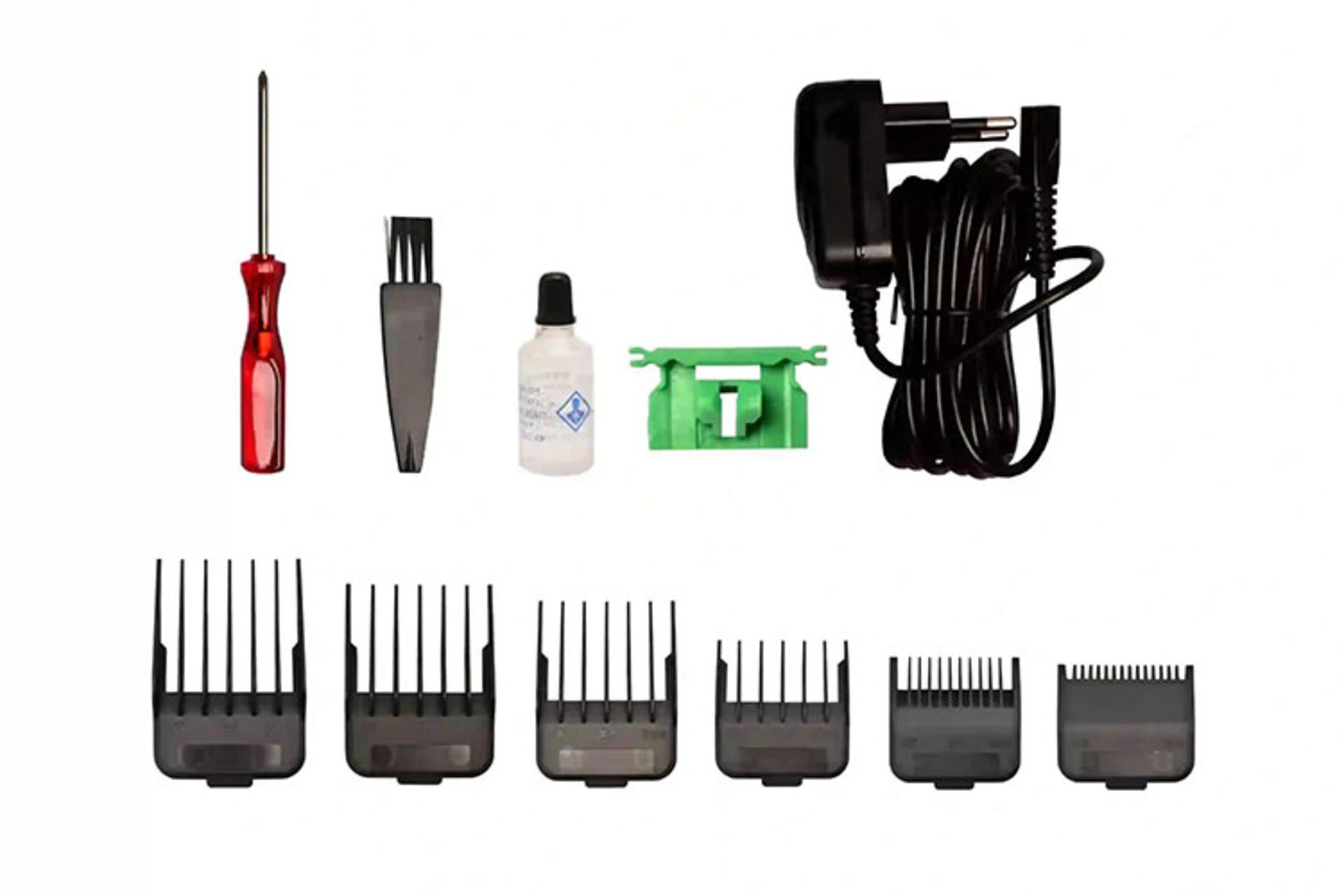 ماشین اصلاح رزونال REZONAL TITAN PLUS نمای شانه ها و لوازم همراه