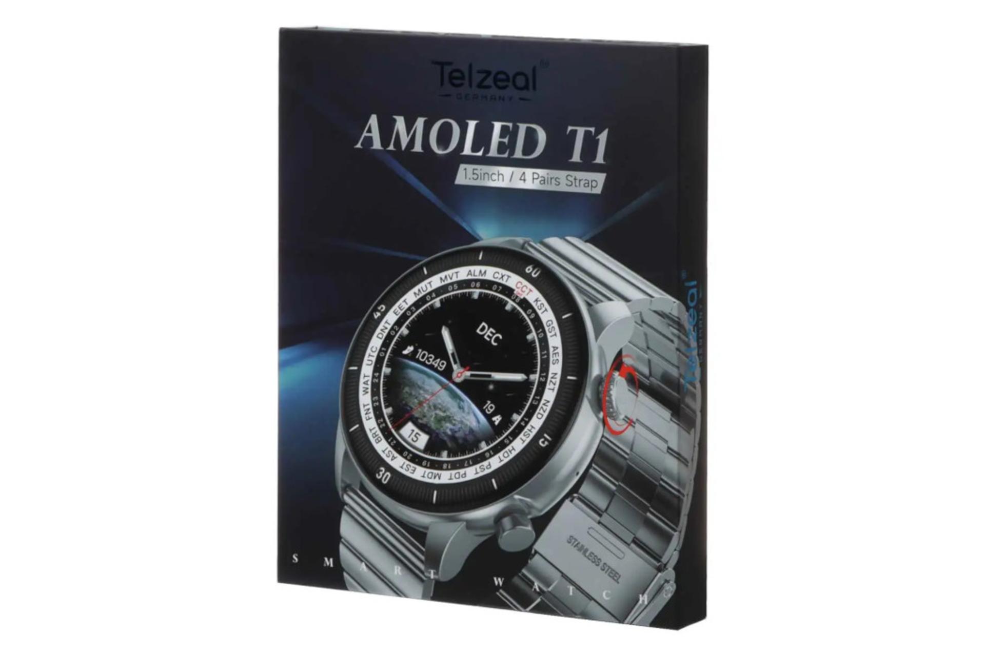 جعبه ساعت هوشمند تلزیل Telzeal AMOLED T1