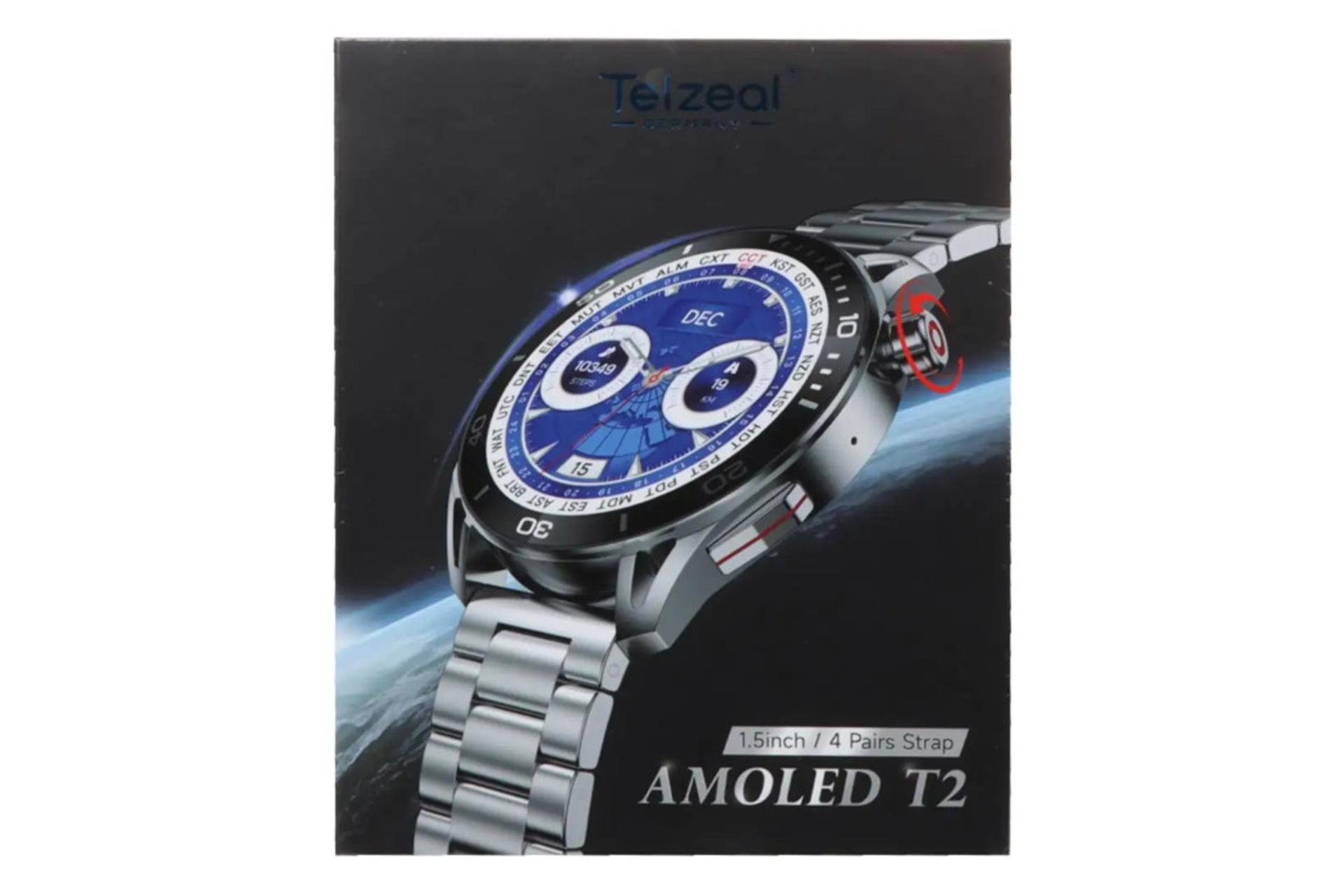 جعبه ساعت هوشمند تلزیل Telzeal AMOLED T2