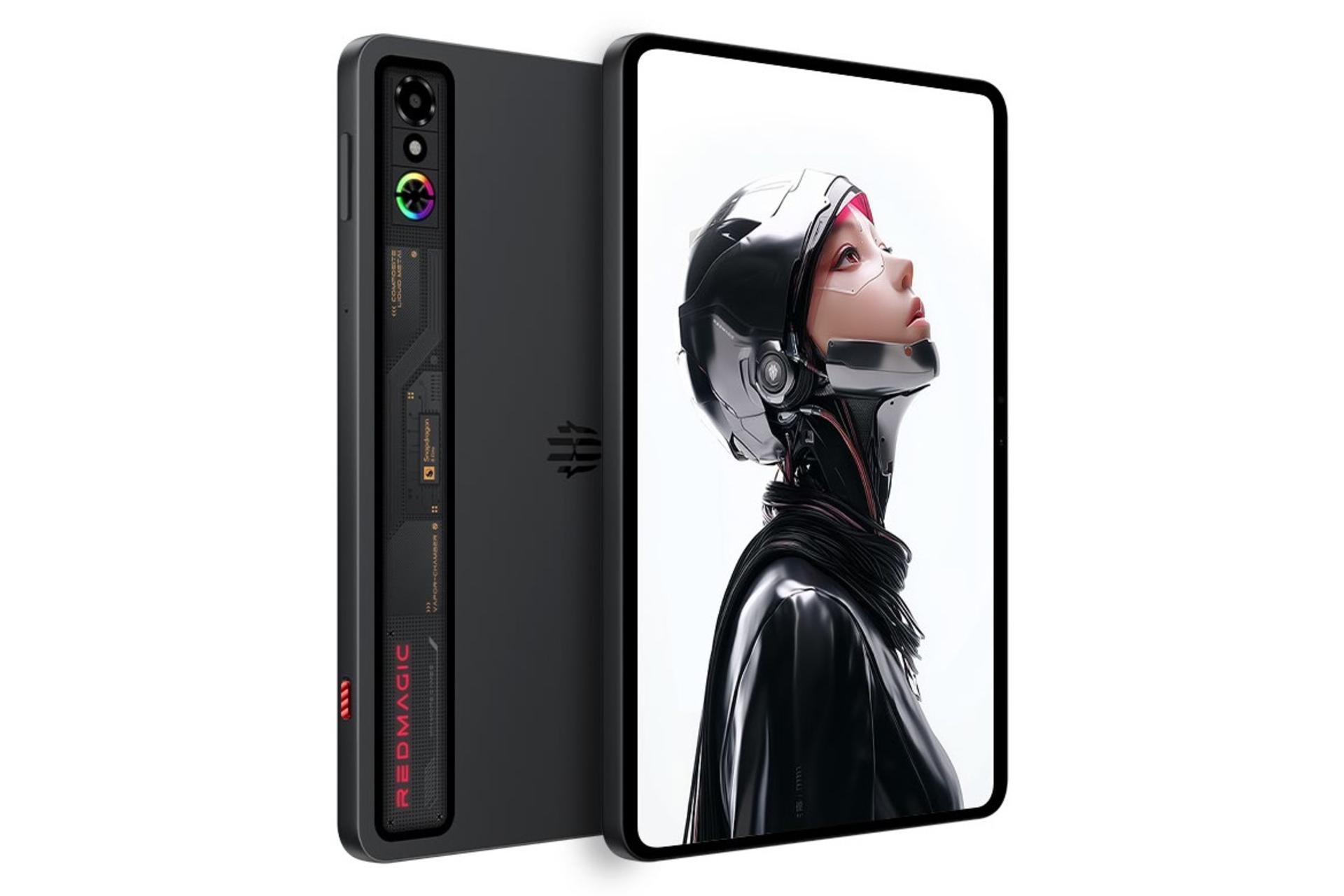 سمت چپ تبلت رد مجیک تبلت 3 پرو زد تی ای مشکی / ZTE RedMagic Tablet 3 Pro